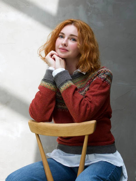 picture of Eribe Alpine Short Sweater - Copperleaf - Number Two - womens - fashion - clothing - Eribe 1