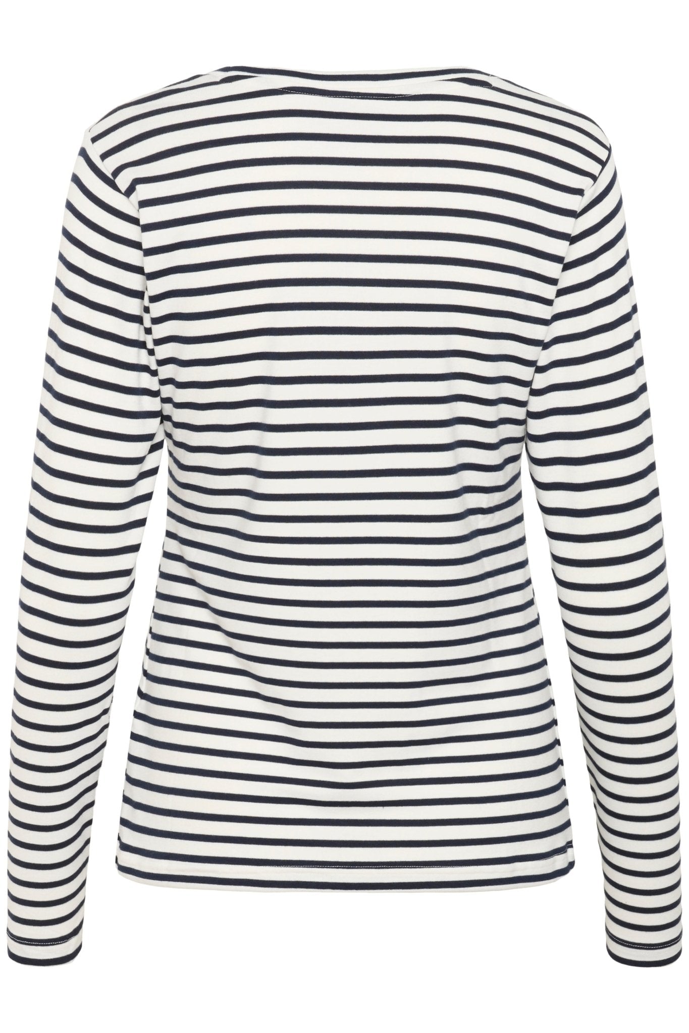 Kaffe Liddy T-shirt Chalk Midnight Stripe