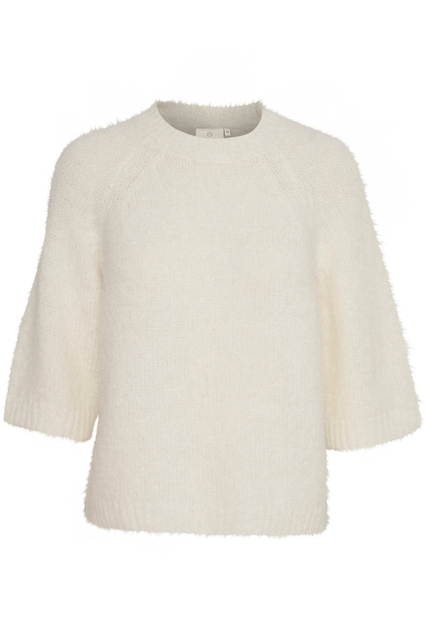 picture of Kaffe KAEmilie Cropped Sleeve Pullover - Chalk - Number Two - womens - fashion - clothing - Kaffe 5