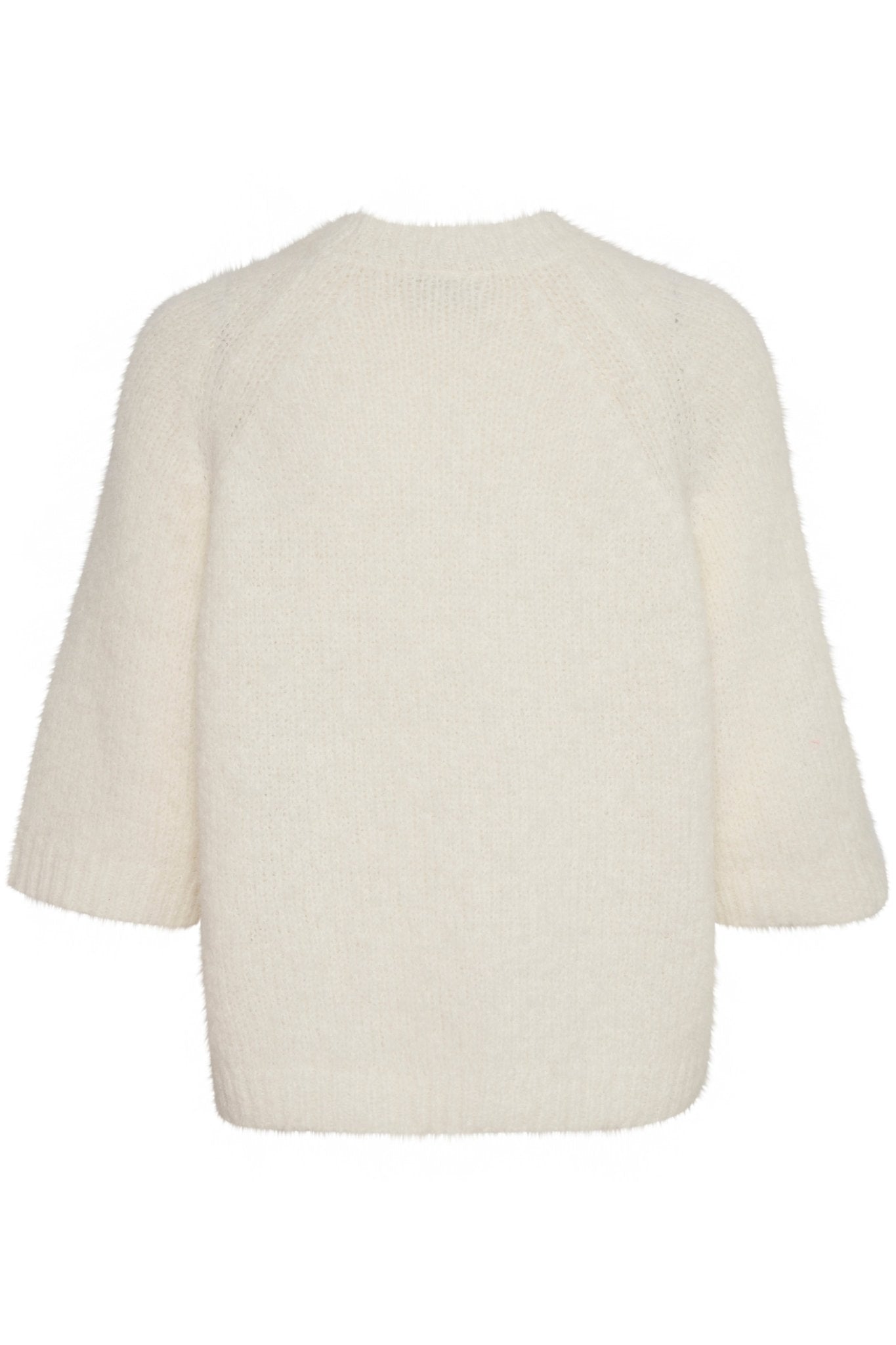 picture of Kaffe KAEmilie Cropped Sleeve Pullover - Chalk - Number Two - womens - fashion - clothing - Kaffe 6