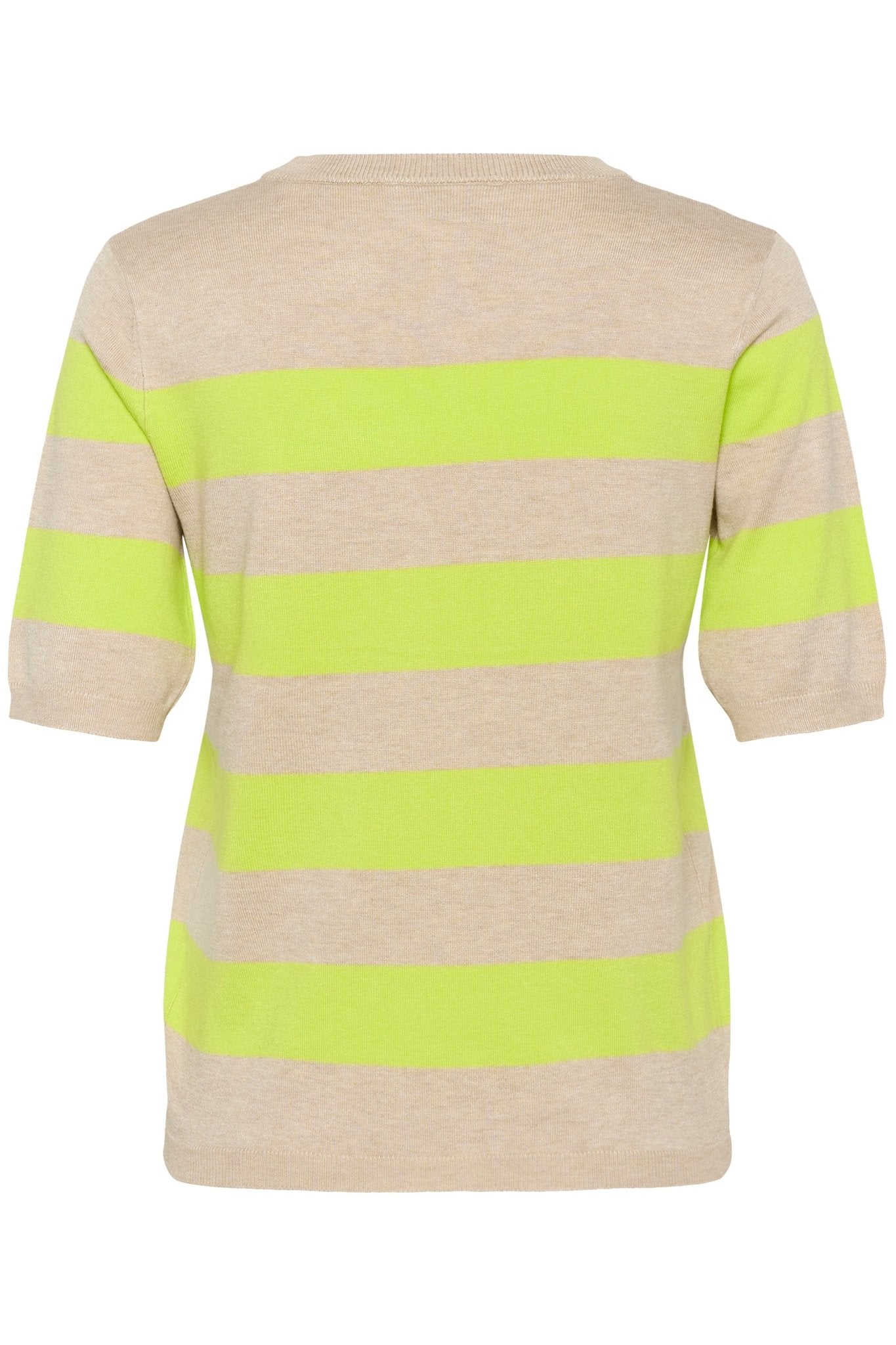 picture of Kaffe Lizza Knit - Feather Grey/Lime Stripe - Number Two - womens - fashion - clothing - Kaffe 6