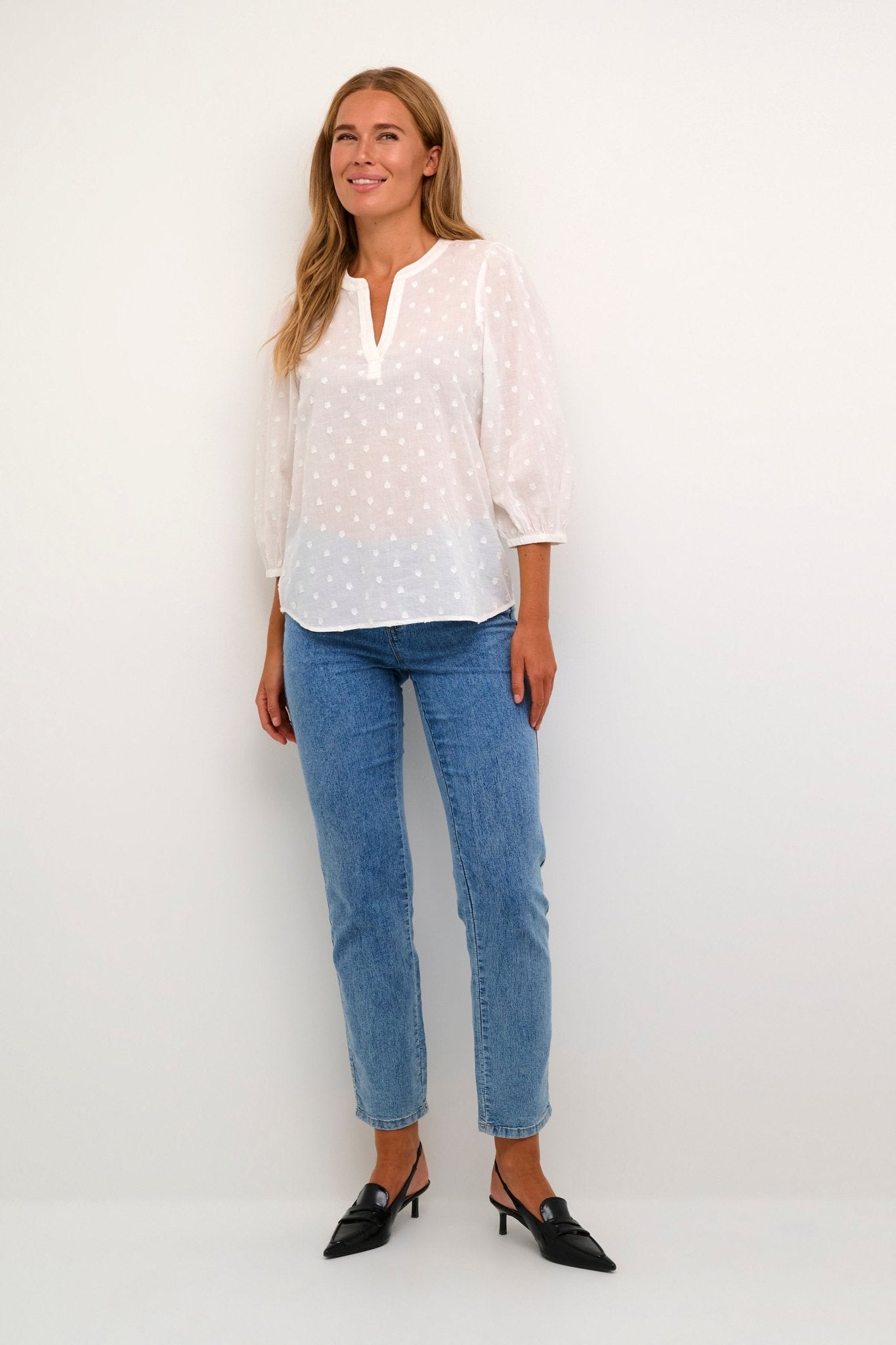 Kaffe Jollia Blouse Chalk