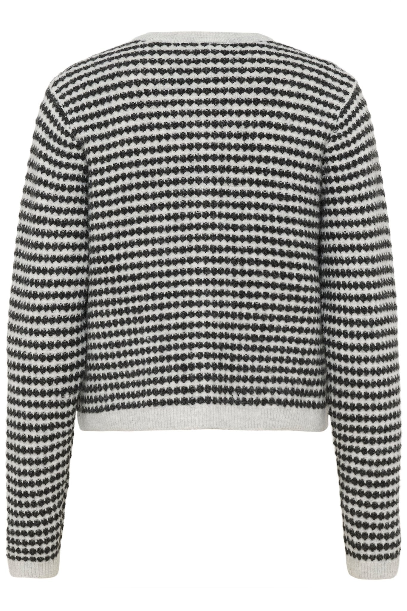 picture of Kaffe KAEllery Knit Cardigan - Light Grey Black - Number Two - womens - fashion - clothing - Kaffe 6