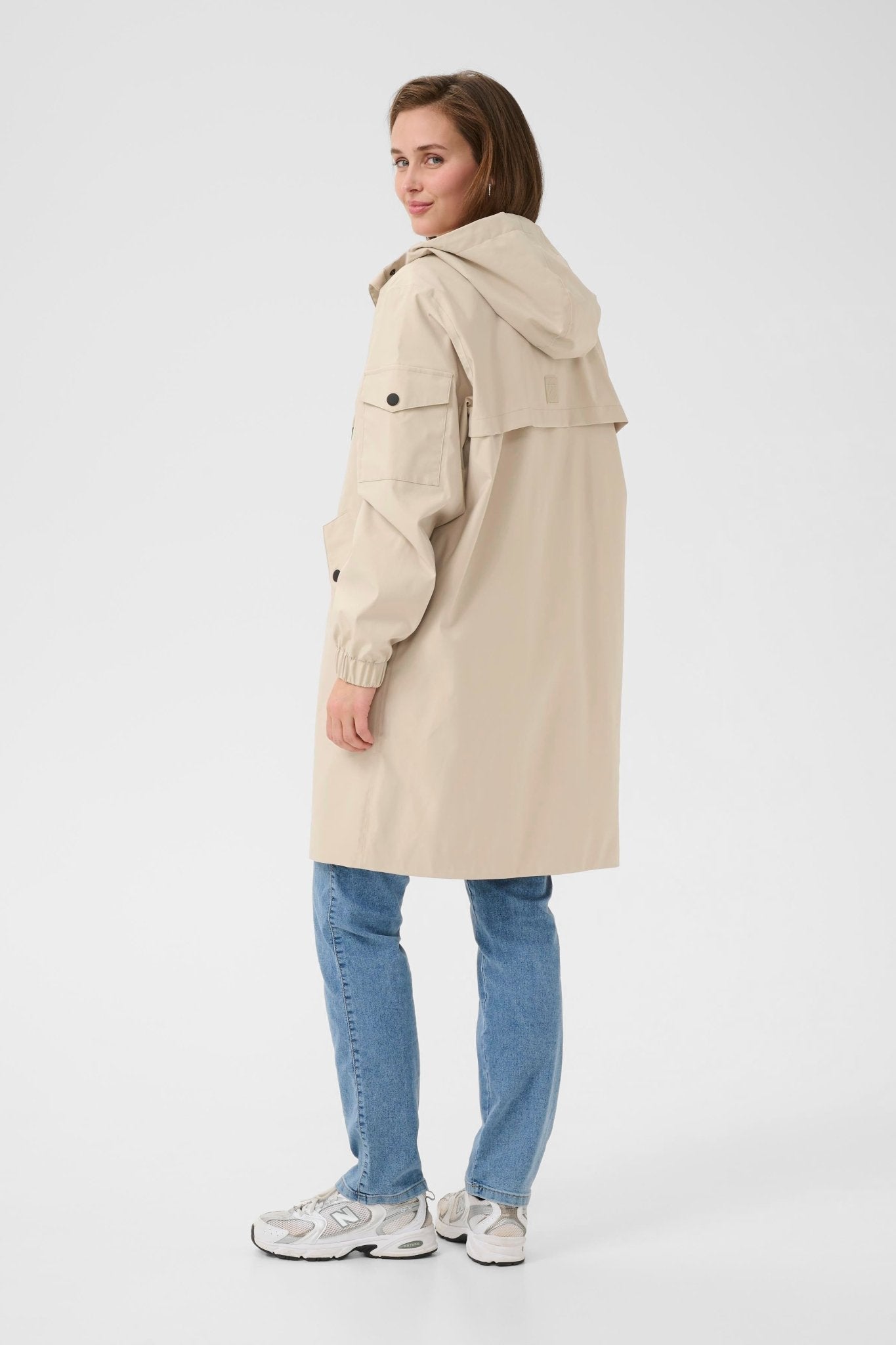 picture of Kaffe KAEnnie Coat - Fearher Gray - Number Two - womens - fashion - clothing - Kaffe 4