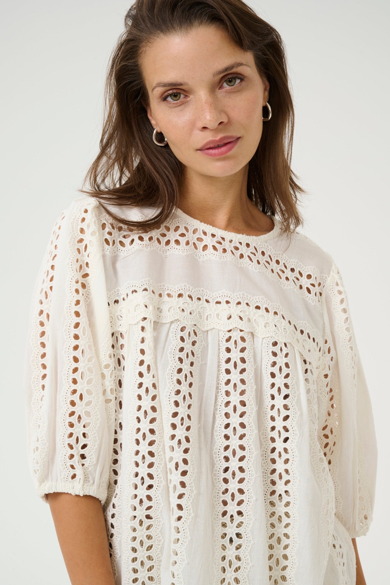 Kaffe Randy Blouse Chalk