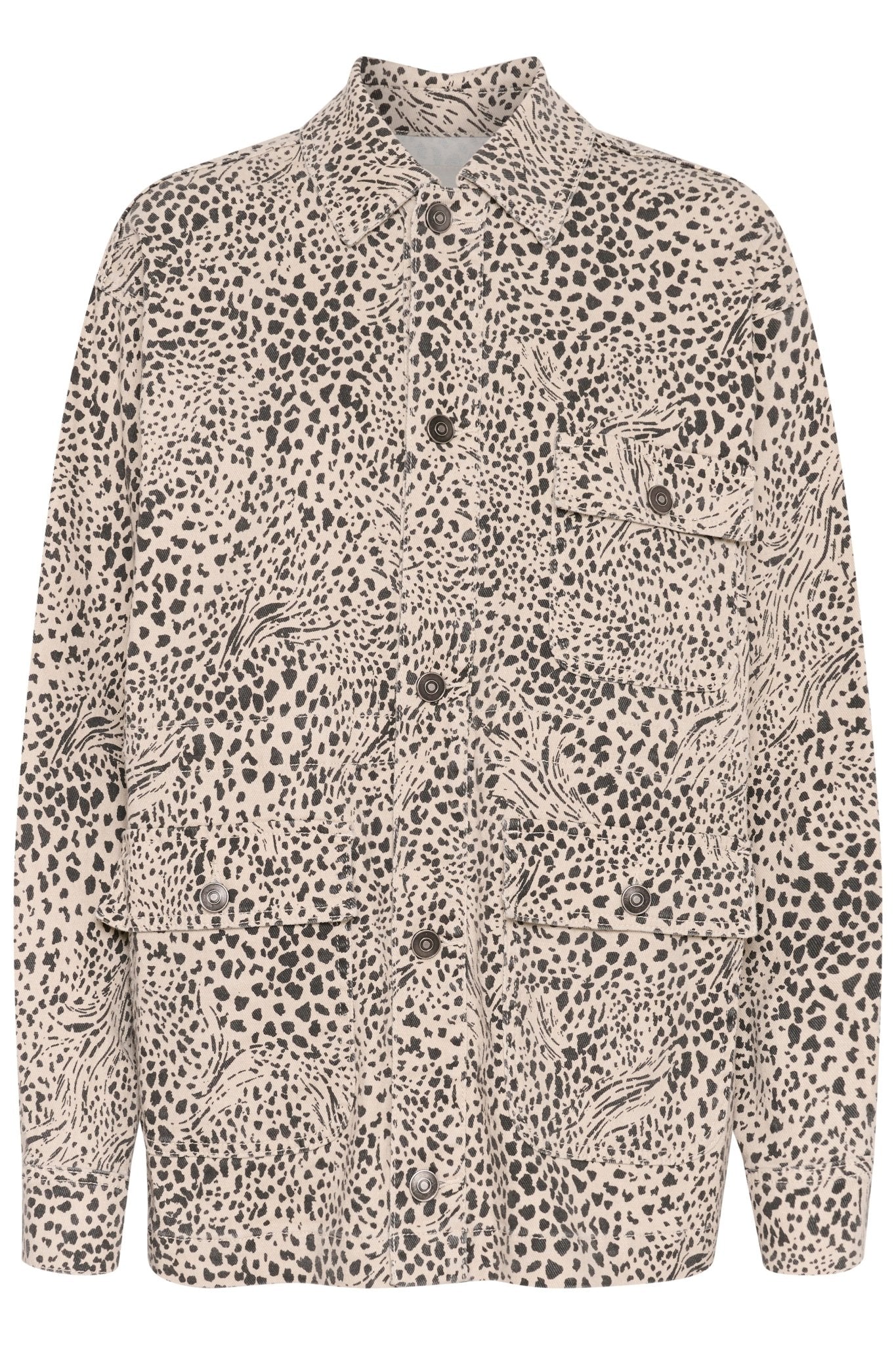 picture of Kaffe KAlisa Jacket Abstract Leopard - Number Two - womens - fashion - clothing - Kaffe 4