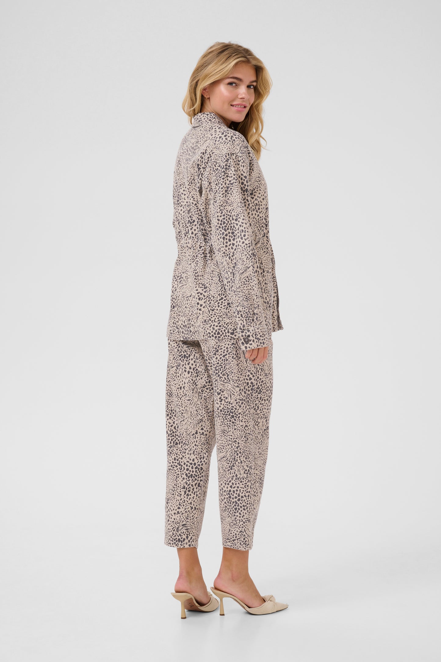 Kaffe KAlisa Jacket Abstract Leopard