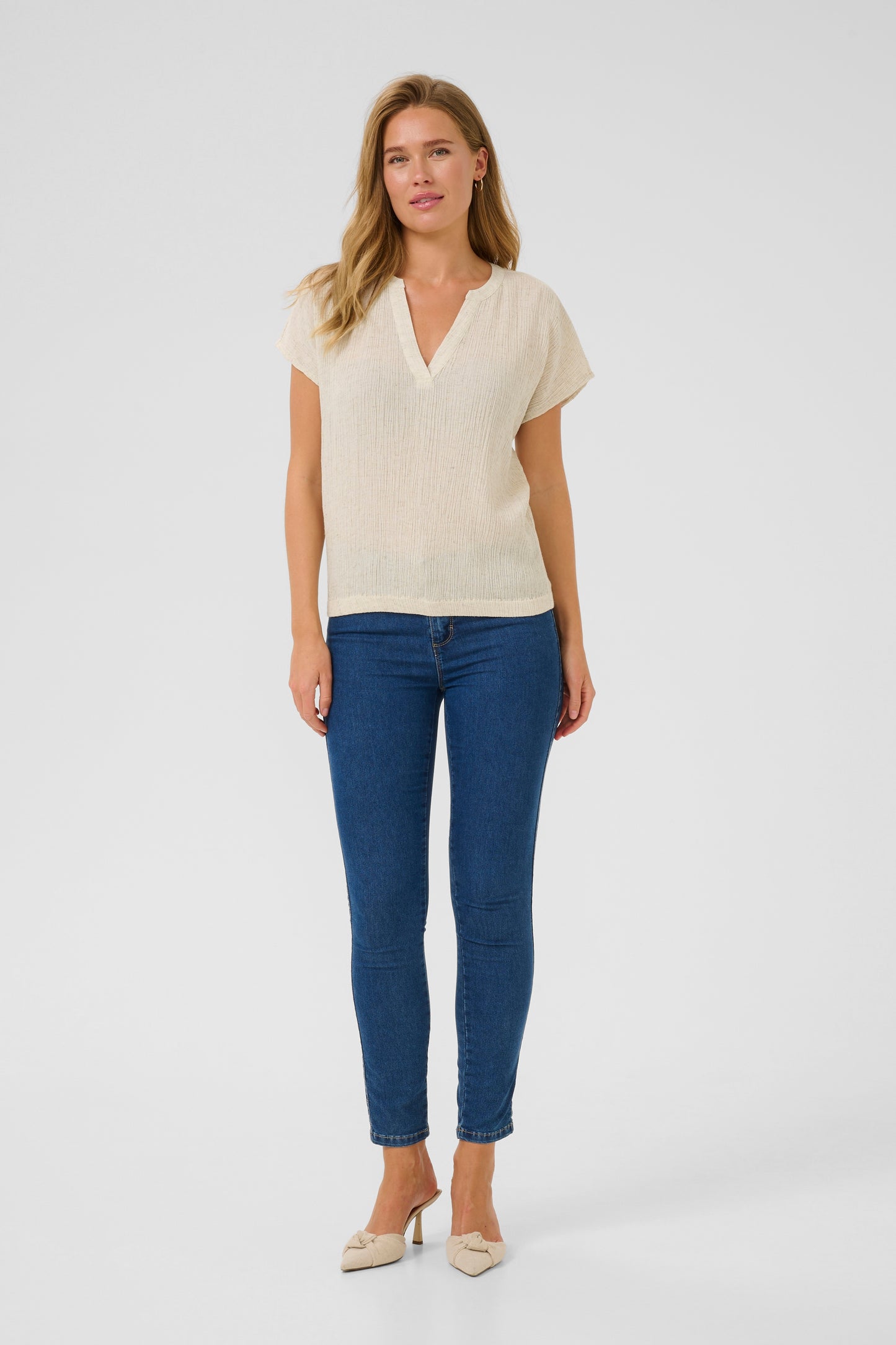 Kaffe KAgitte Blouse Feather Gray