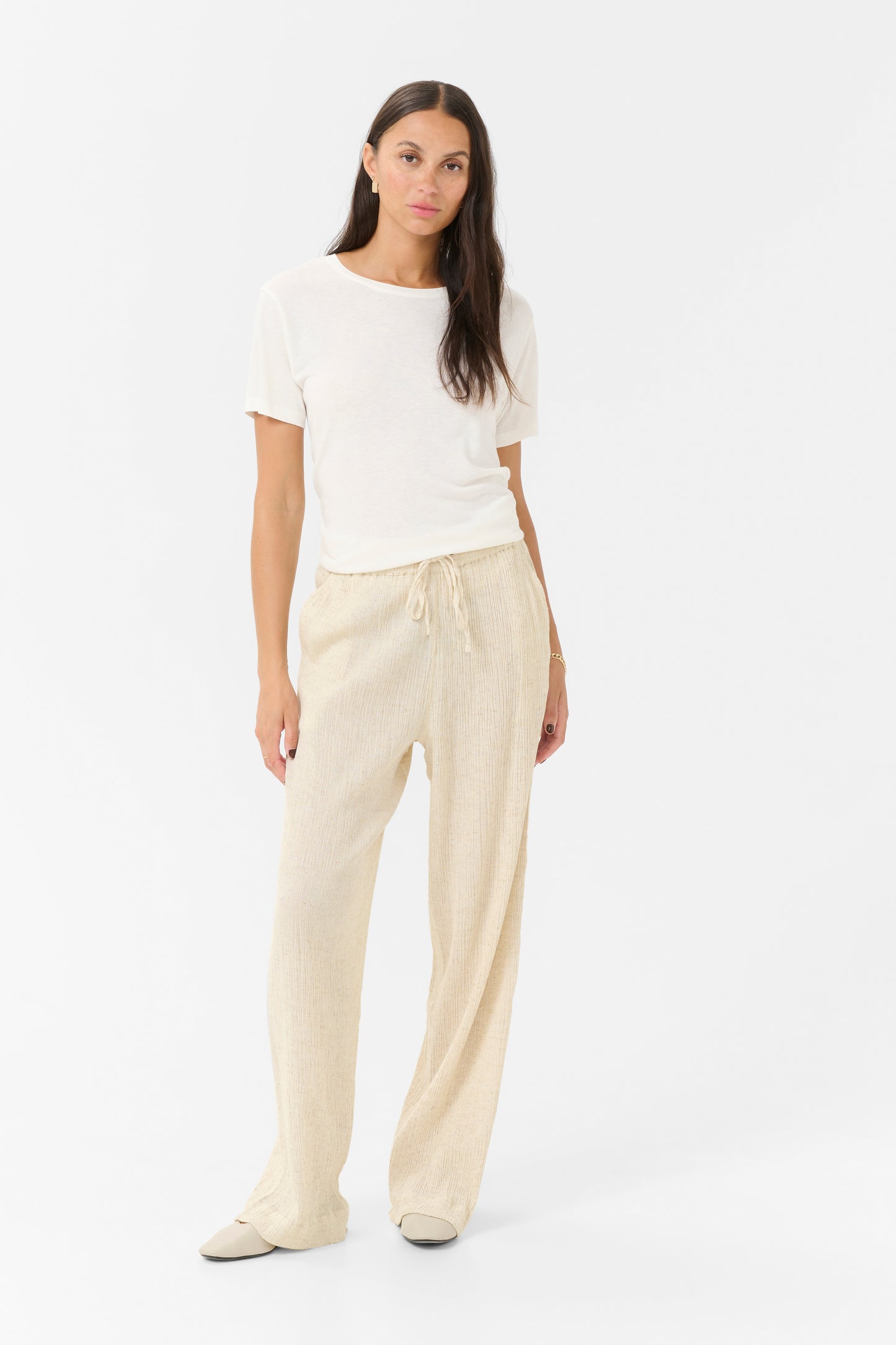 Kaffe KAgitte Pants Feather Gray