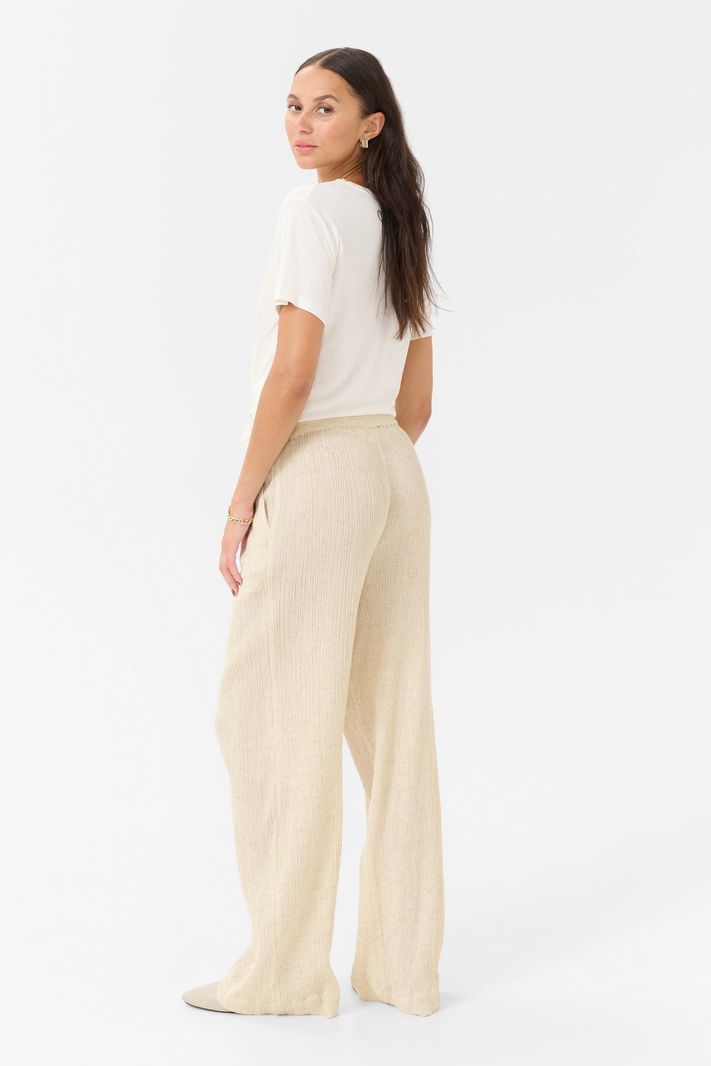 Kaffe KAgitte Pants Feather Gray