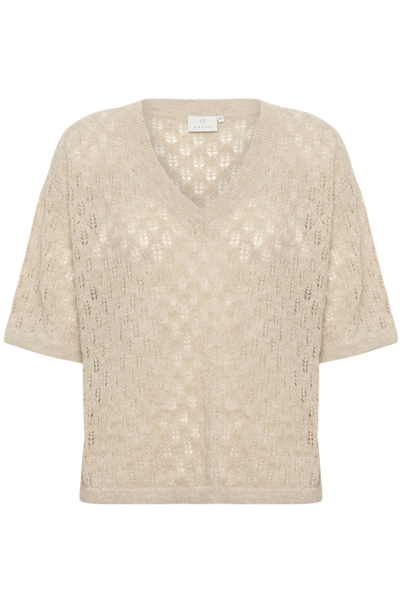 picture of Kaffe KALourine V Neck Pullover Feather Gray Melange - Number Two - womens - fashion - clothing - Kaffe 3