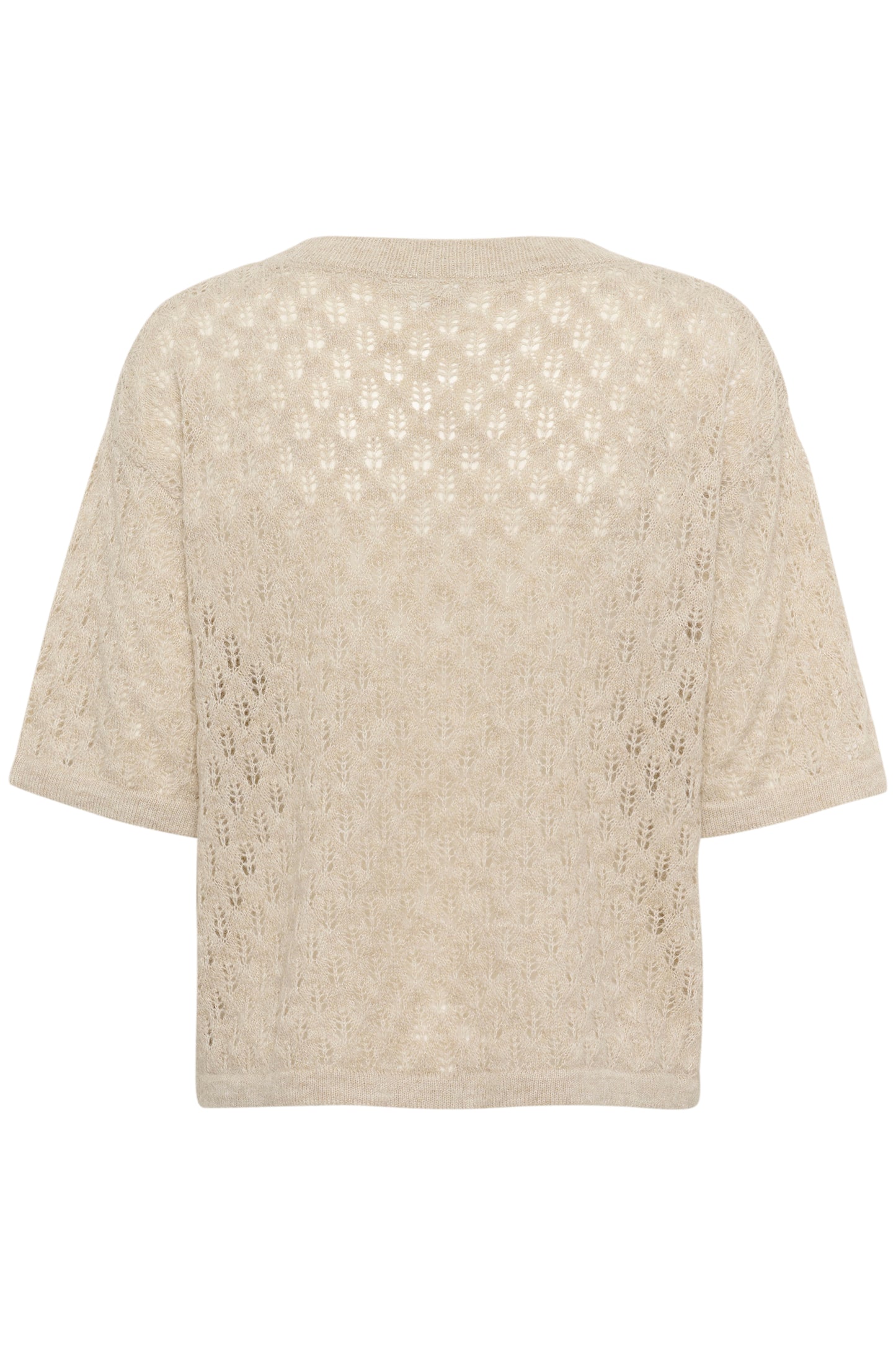 Kaffe Lourine V Neck Pullover Feather Gray Melange