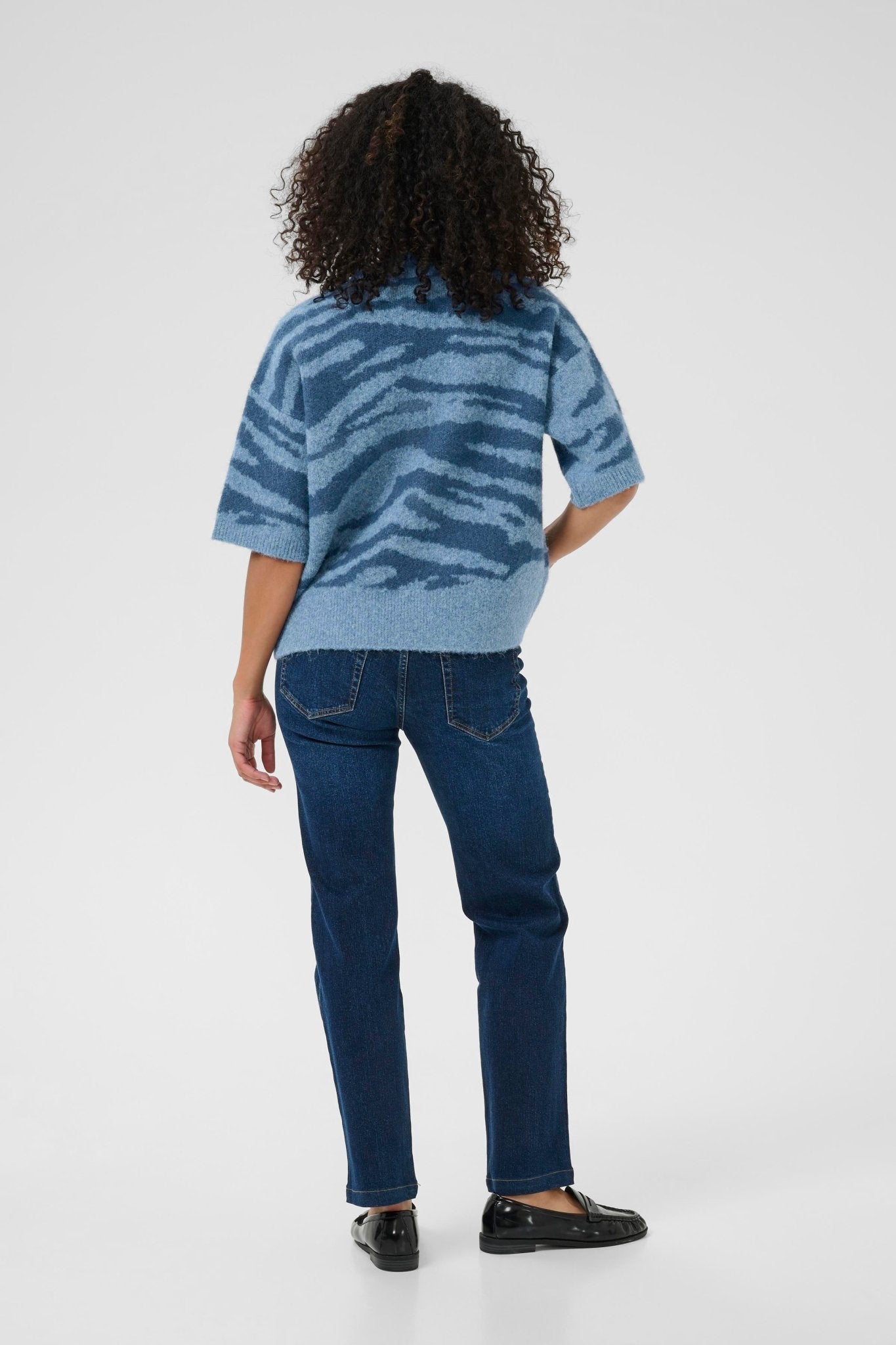 picture of Kaffe KASandra Pullover - Windward Blue/Bering Sea Melange - Number Two - womens - fashion - clothing - Kaffe 4