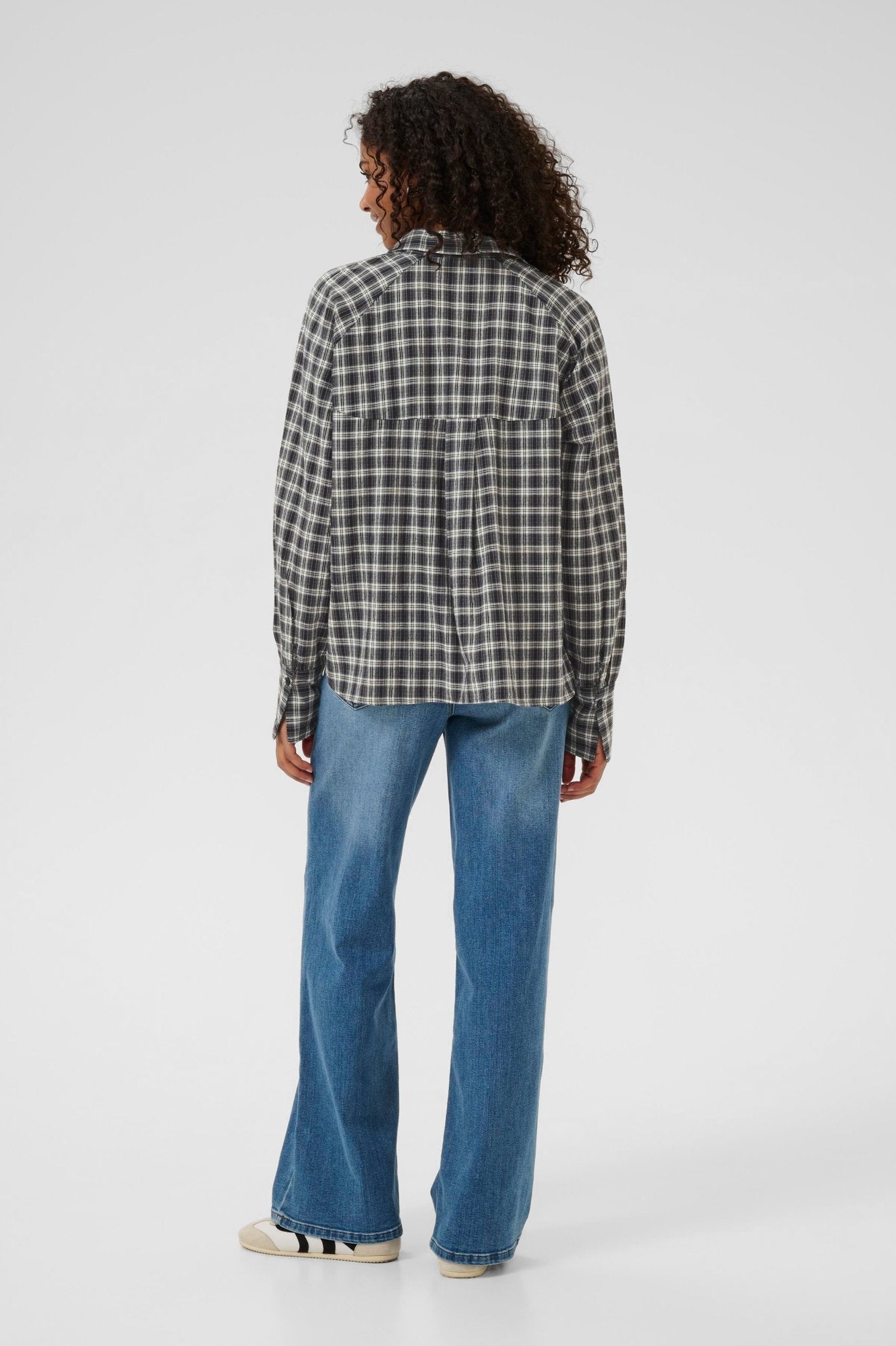 picture of Kaffe KAElna Shirt - Black/Grey Check - Number Two - womens - fashion - clothing - Kaffe 6