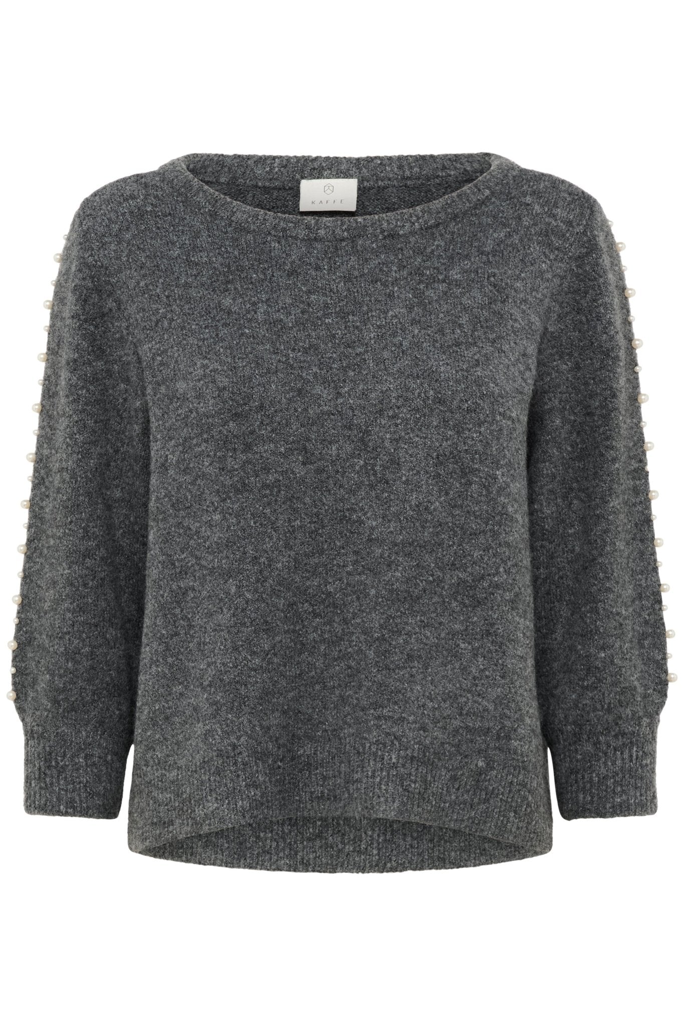 picture of Kaffe KABetty Pullover - Grey Melange - Number Two - womens - fashion - clothing - Kaffe 5