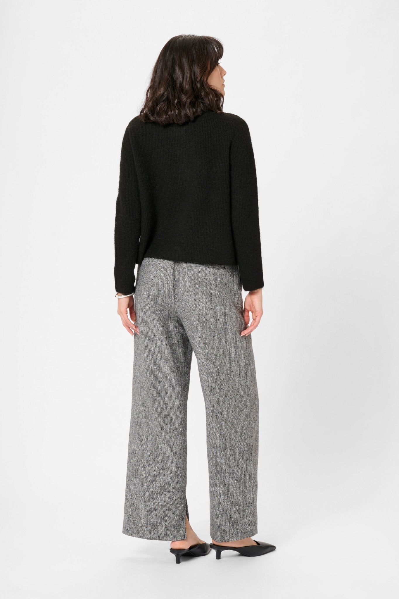 picture of Kaffe KAmay Knit Cardigan - Deep Black - Number Two - womens - fashion - clothing - Kaffe 4