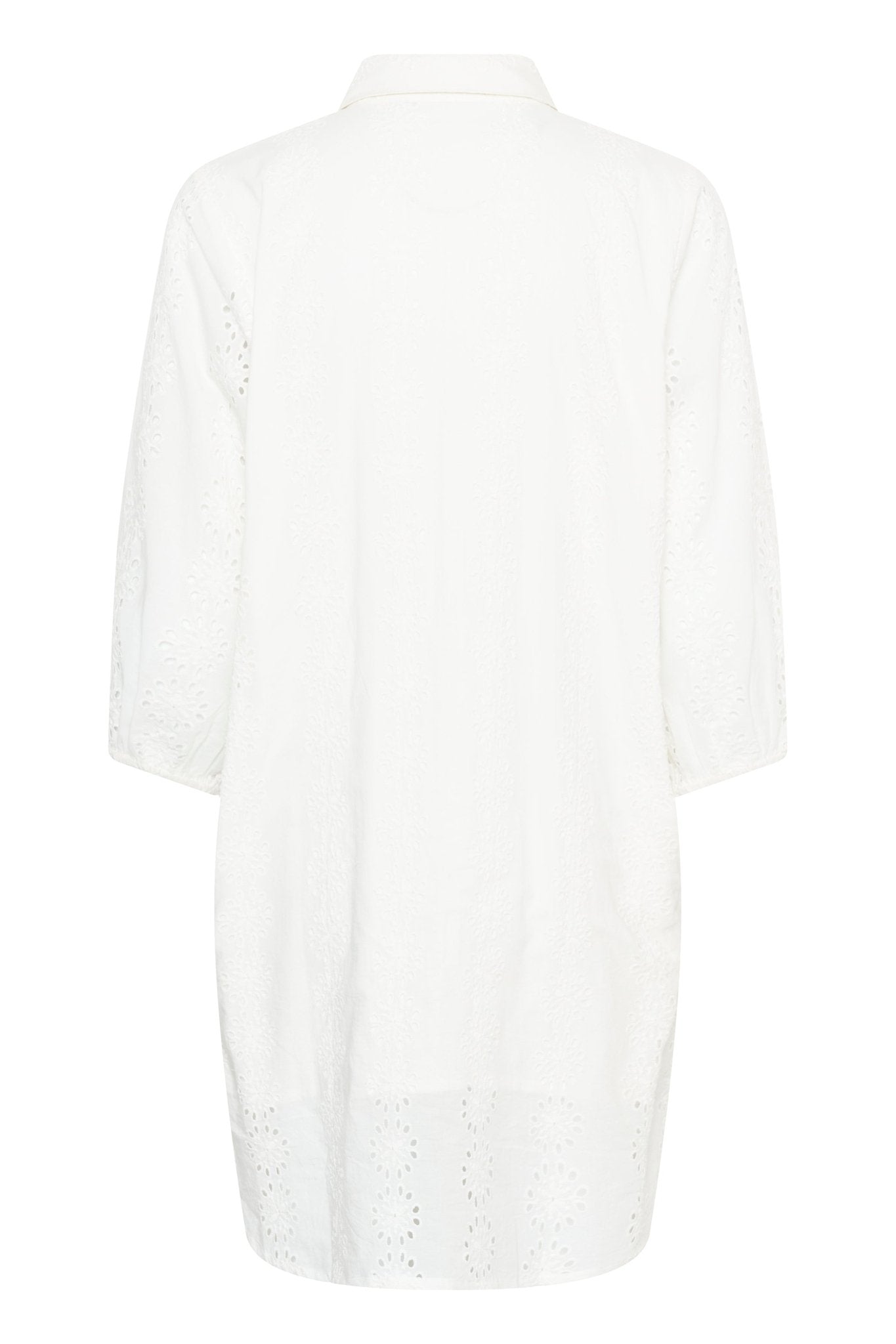 picture of Kaffe Dona Shirt Dress - Chalk - Number Two - womens - fashion - clothing - Kaffe 6