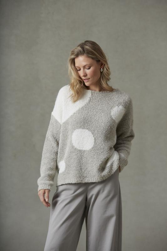 picture of Yellow Label Boucle Spot 2583 - 22 Jumper - Sand - Number Two - womens - fashion - clothing - Yellow Label 1