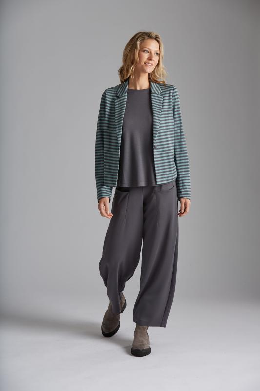 picture of Yellow Label Jersey Tulip 2595 - 043 Trouser - Anthracite Melange - Number Two - womens clothing - Yellow Label 2