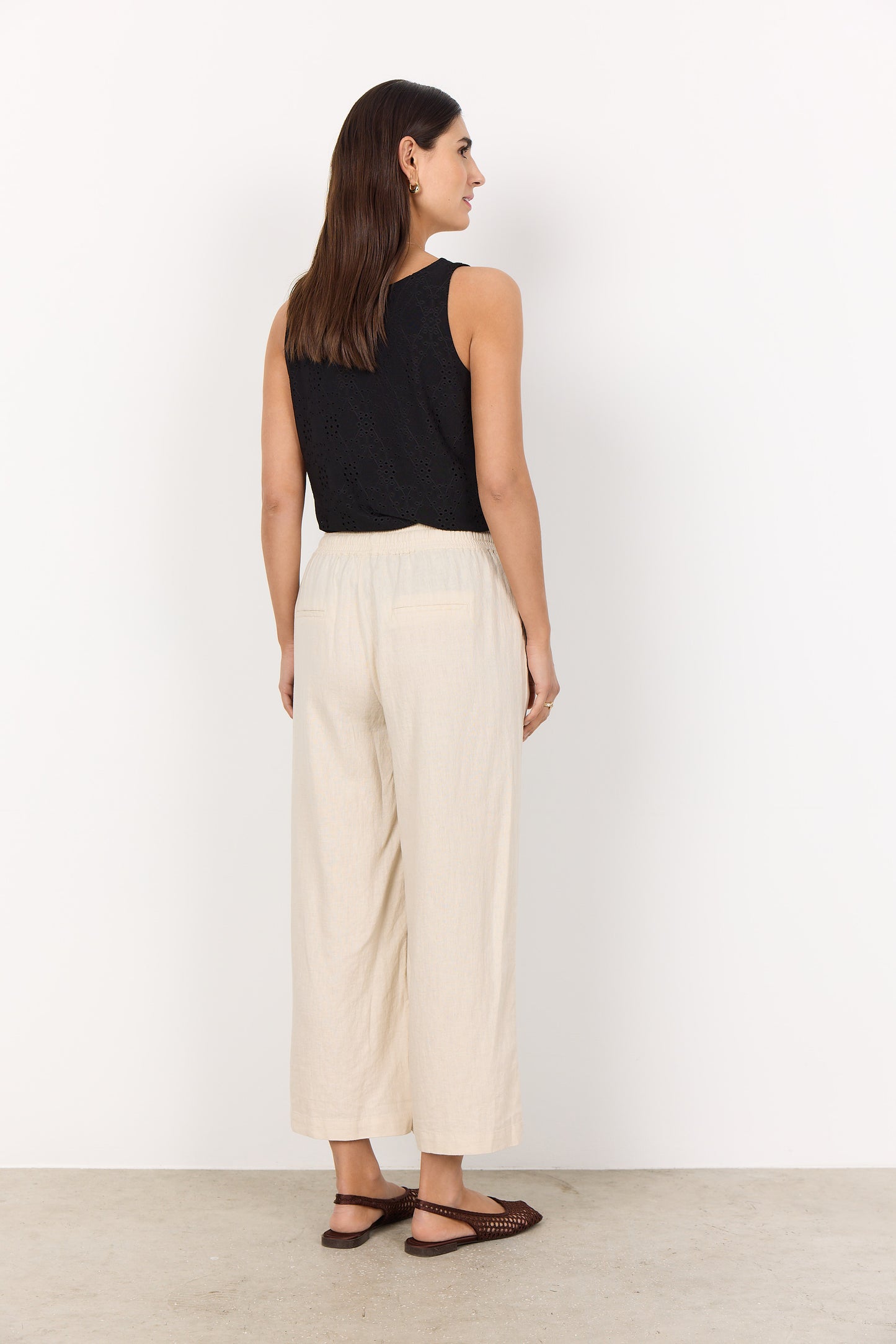 SoyaConcept INA 2 Cropped Trouser Light Sand