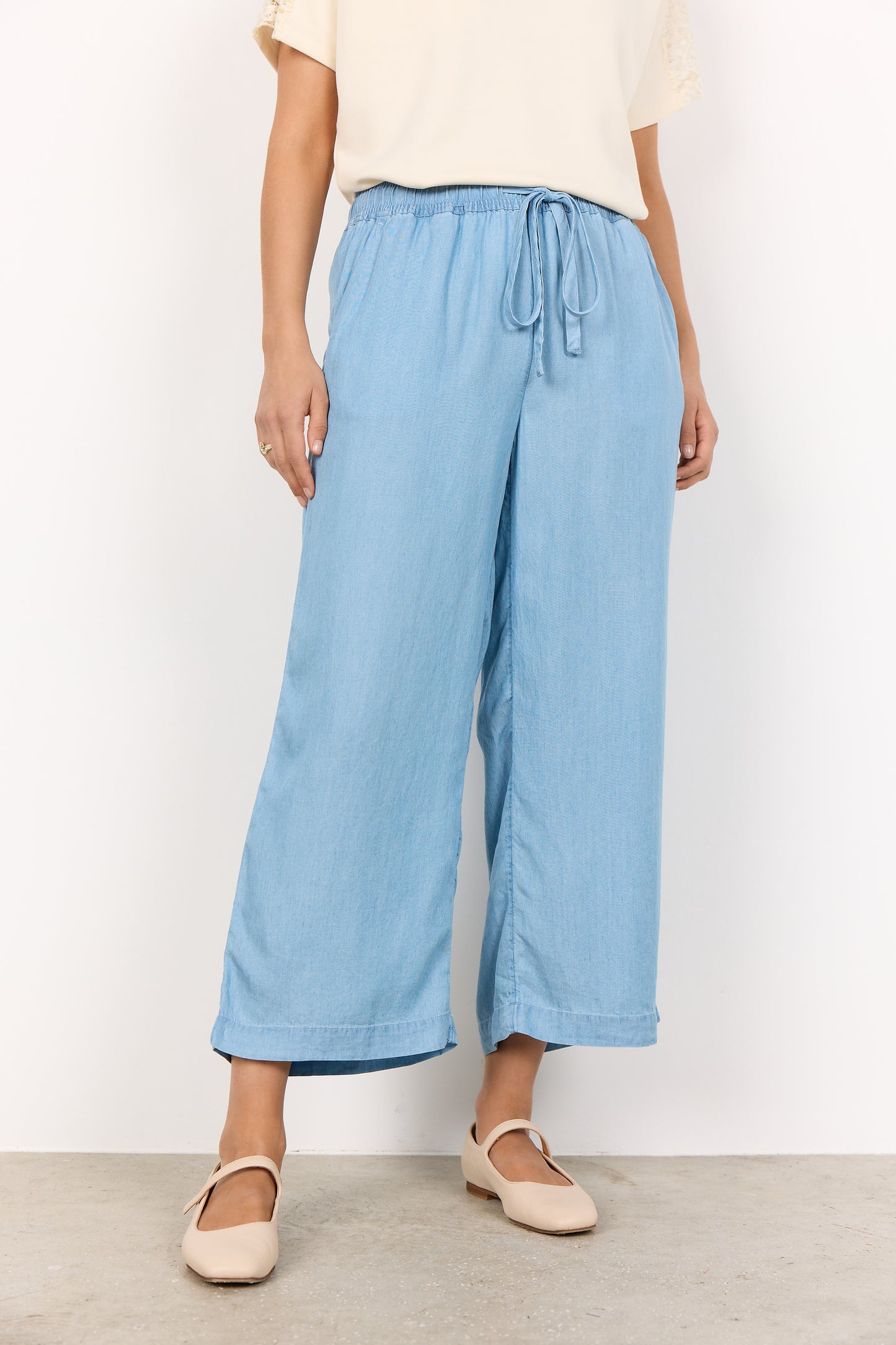 SoyaConcept LIV 25 Cropped Trouser Light Blue
