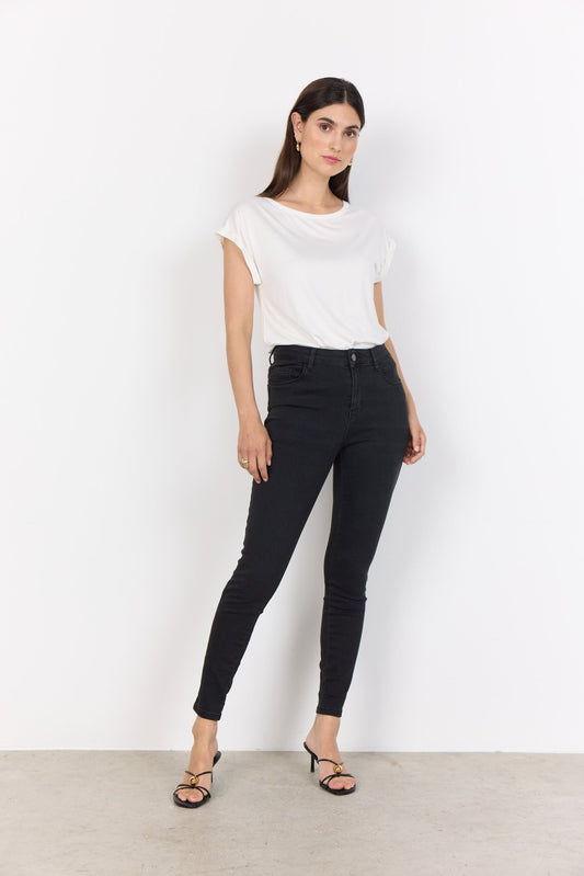 picture of SoyaConcept KIMBERLY PATRIZIA 10 Jean - Dark Grey Denim - Number Two - womens - fashion - ethical - clothing -Soya