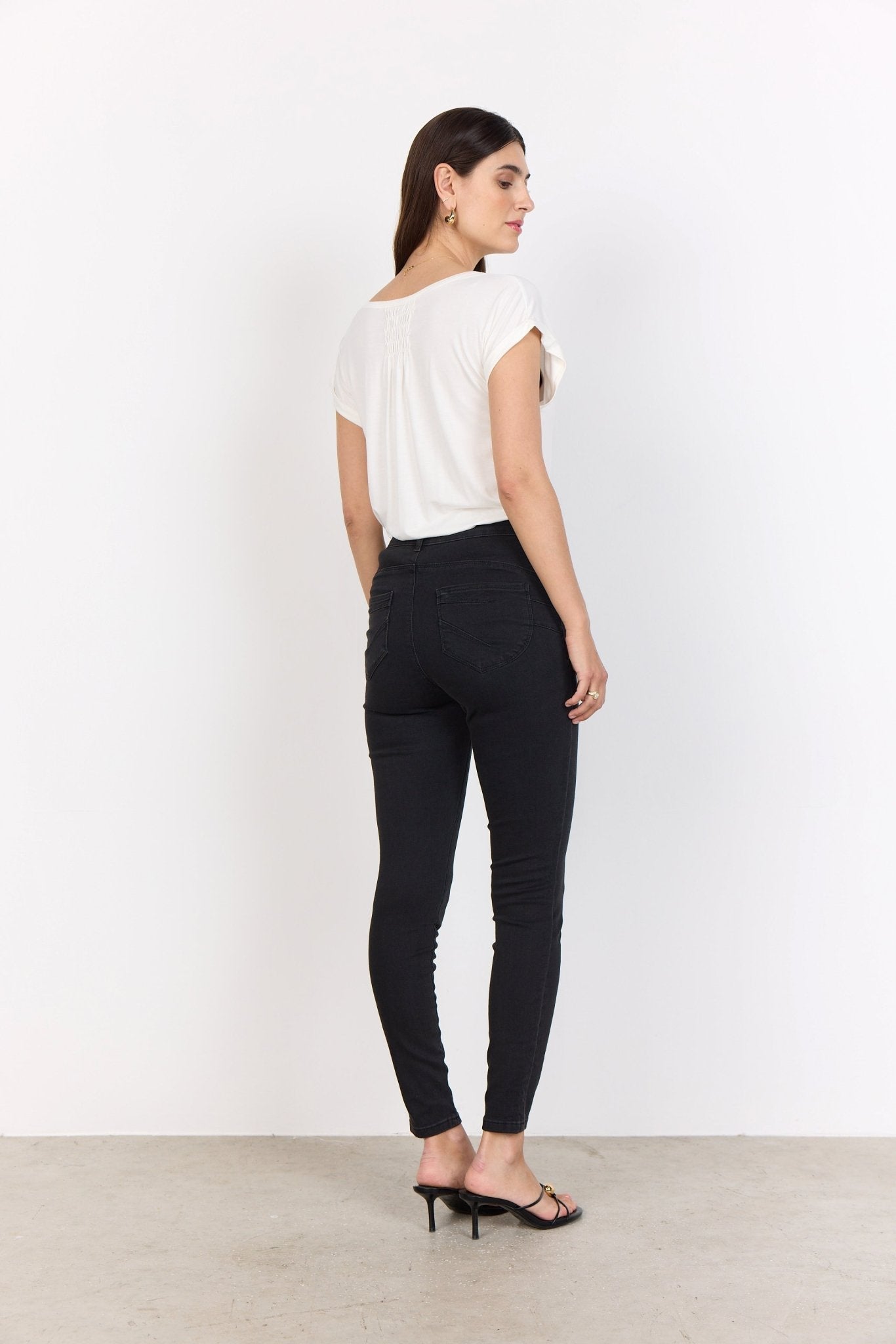 picture of SoyaConcept KIMBERLY PATRIZIA 10 Jean - Dark Grey Denim - Number Two - womens - fashion - ethical - clothing -Soya