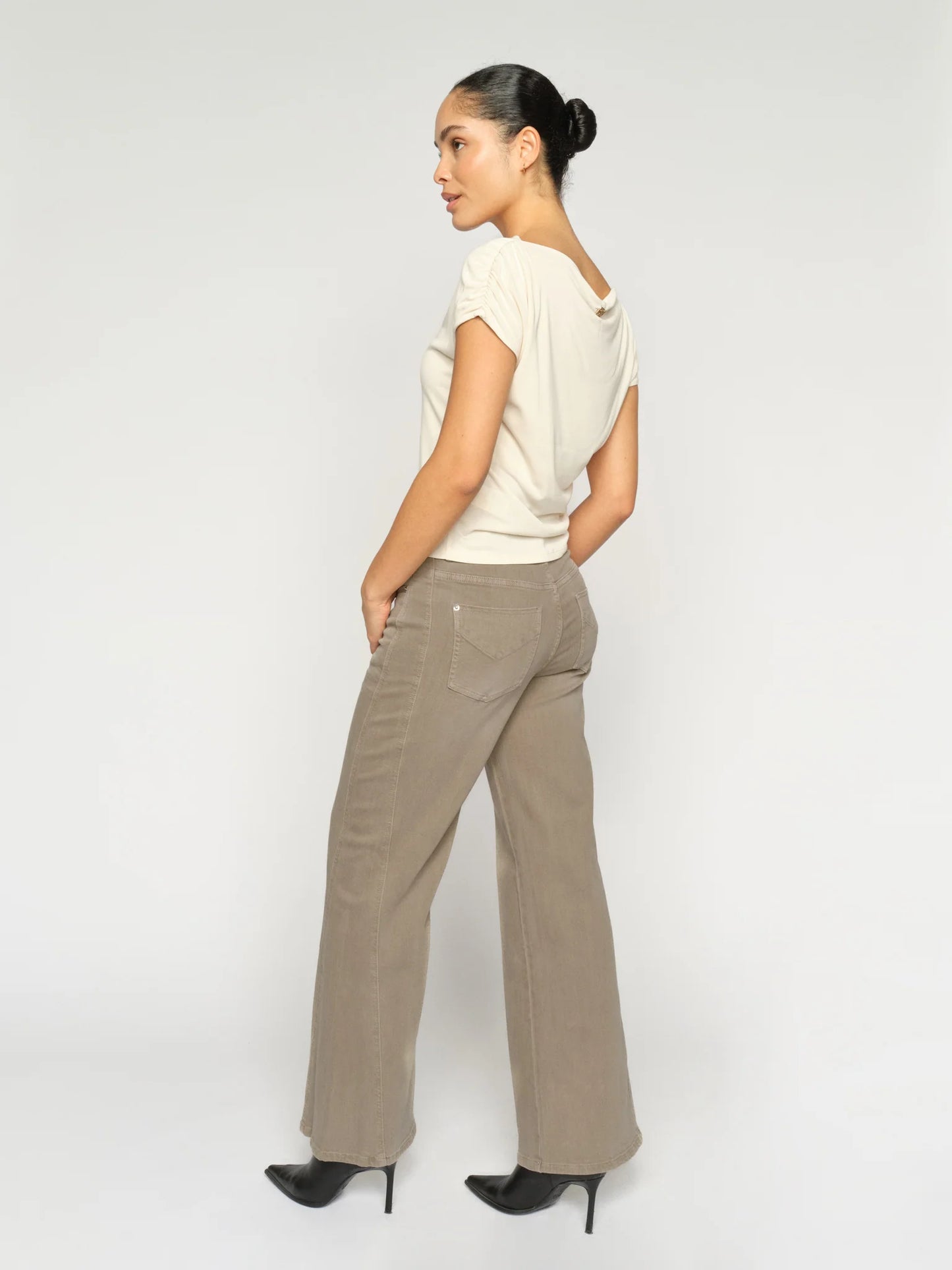 picture of Mos Mosh Dara Shadow Pant - Light Grey - Number Two - womens - fashion - clothing - Mos Mosh 4