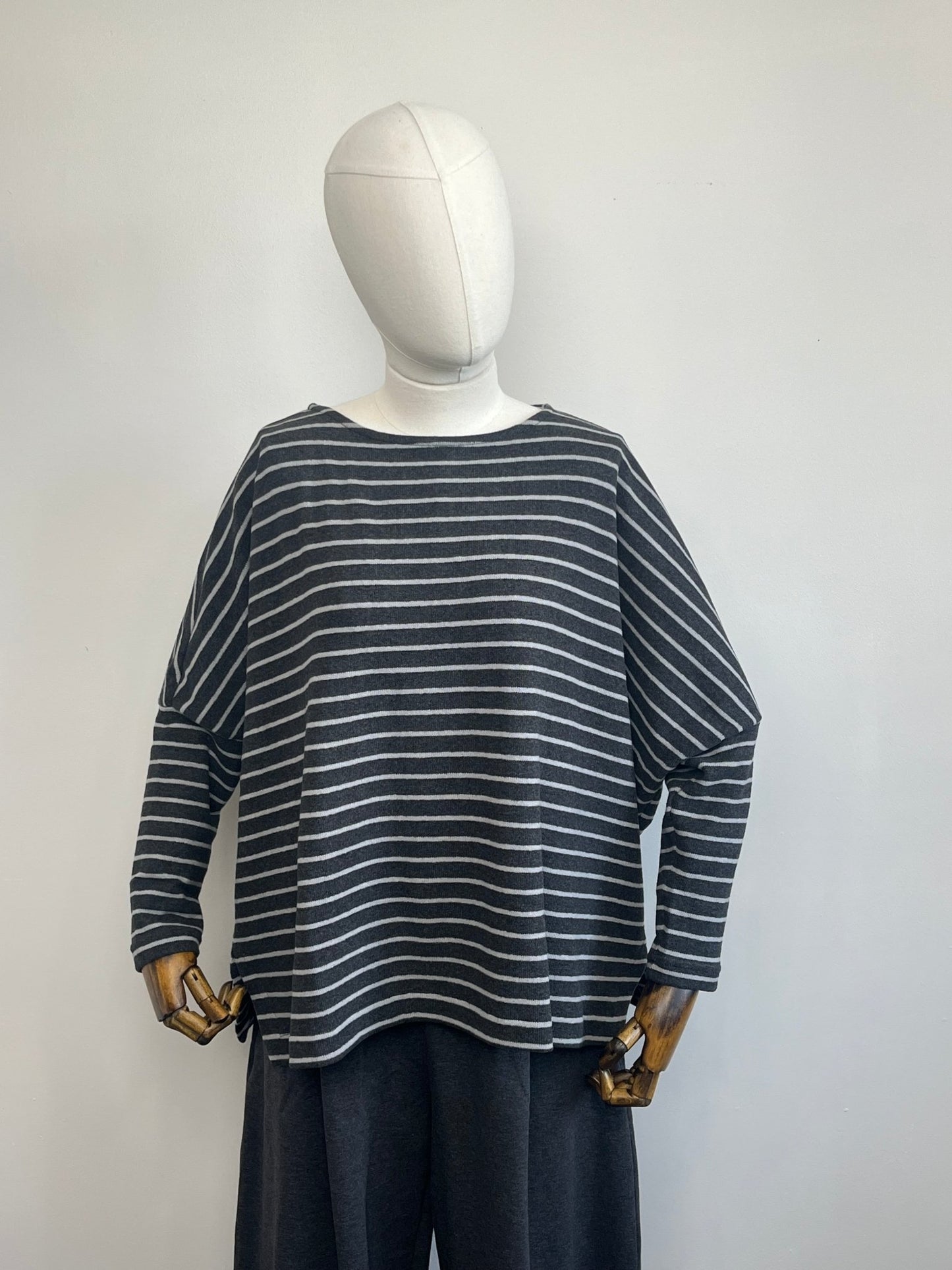 picture of Mama B Martis Jumper - Anthracite Stripe - Number Two - womens - fashion - clothing - Mama B 4