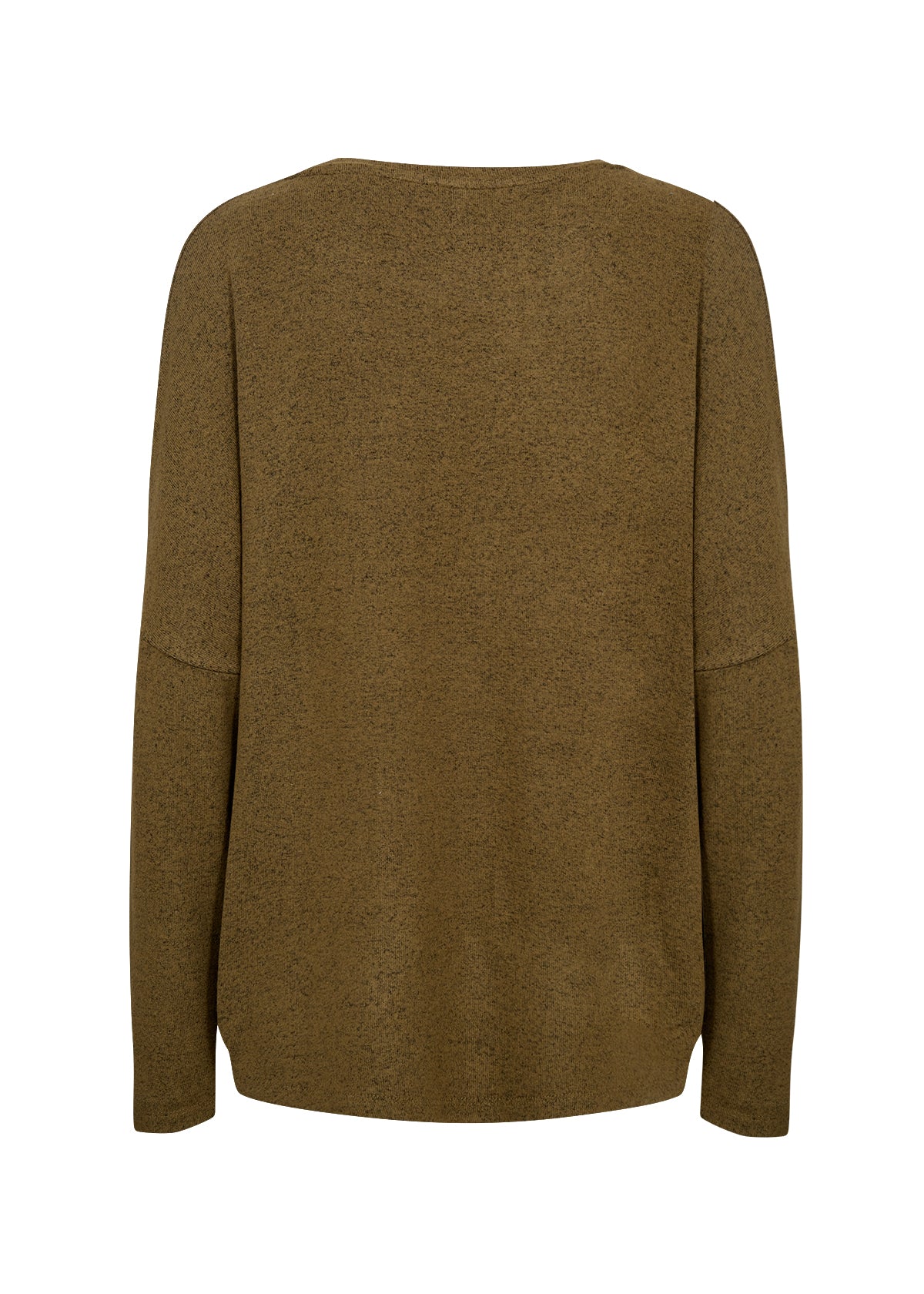 picture of SoyaConcept BIARA 1 Long Sleeve T Blouse - Olive Melange - Number Two - womens - fashion - ethical - clothing -