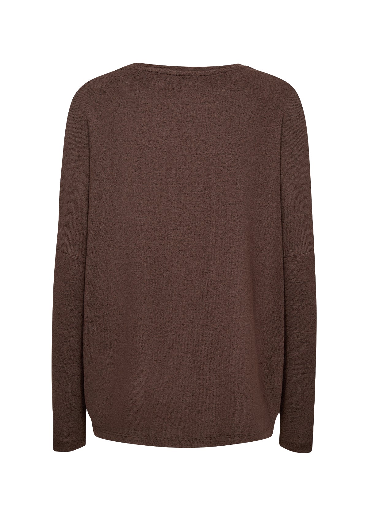 picture of SoyaConcept BIARA 1 Long Sleeve Top - Hot Fudge Melange - Number Two - womens - fashion - ethical - clothing -Soya