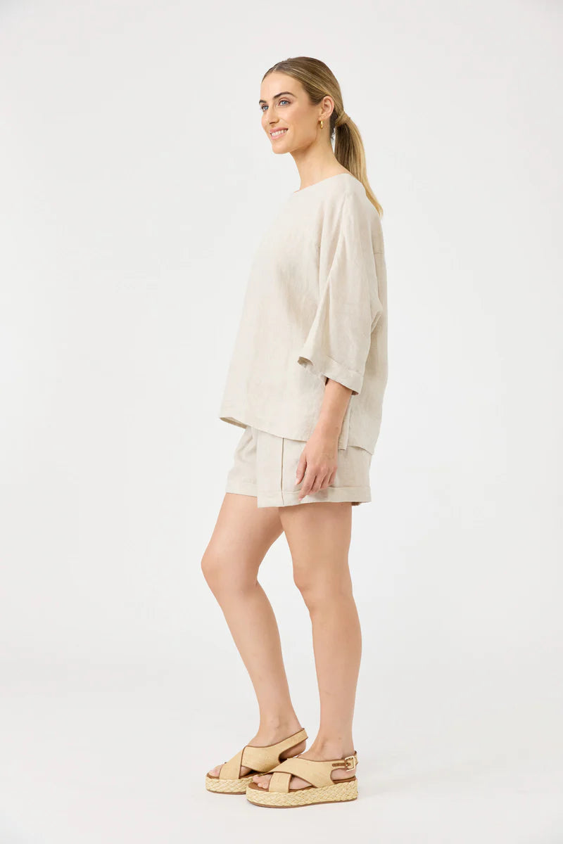 Eb & Ive Studio Relaxed Top - Tusk