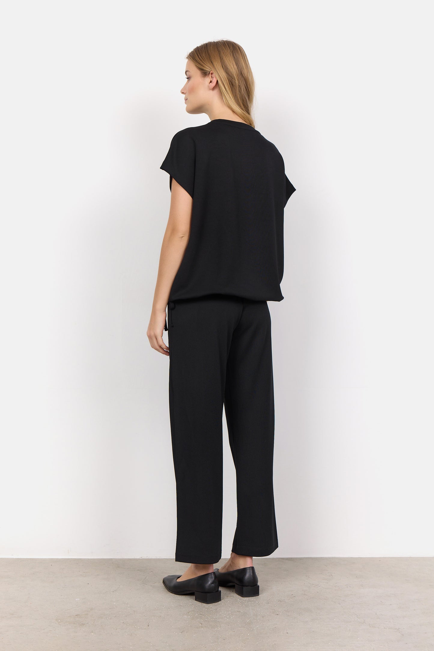 SoyaConcept BANU 169 Short Sleeve Sweatshirt Black
