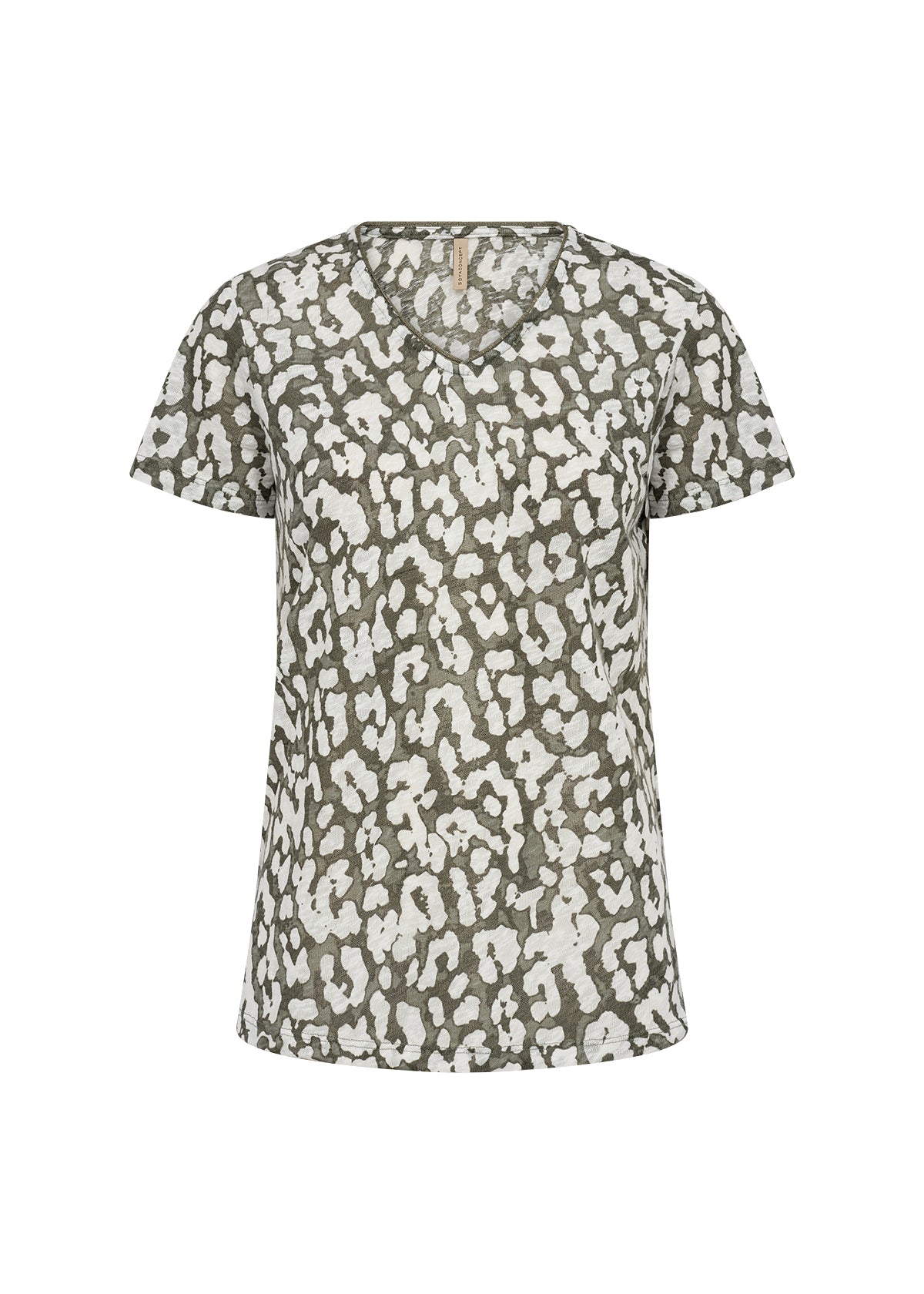 SoyaConcept ARETHA 39 T-shirt Khaki Print