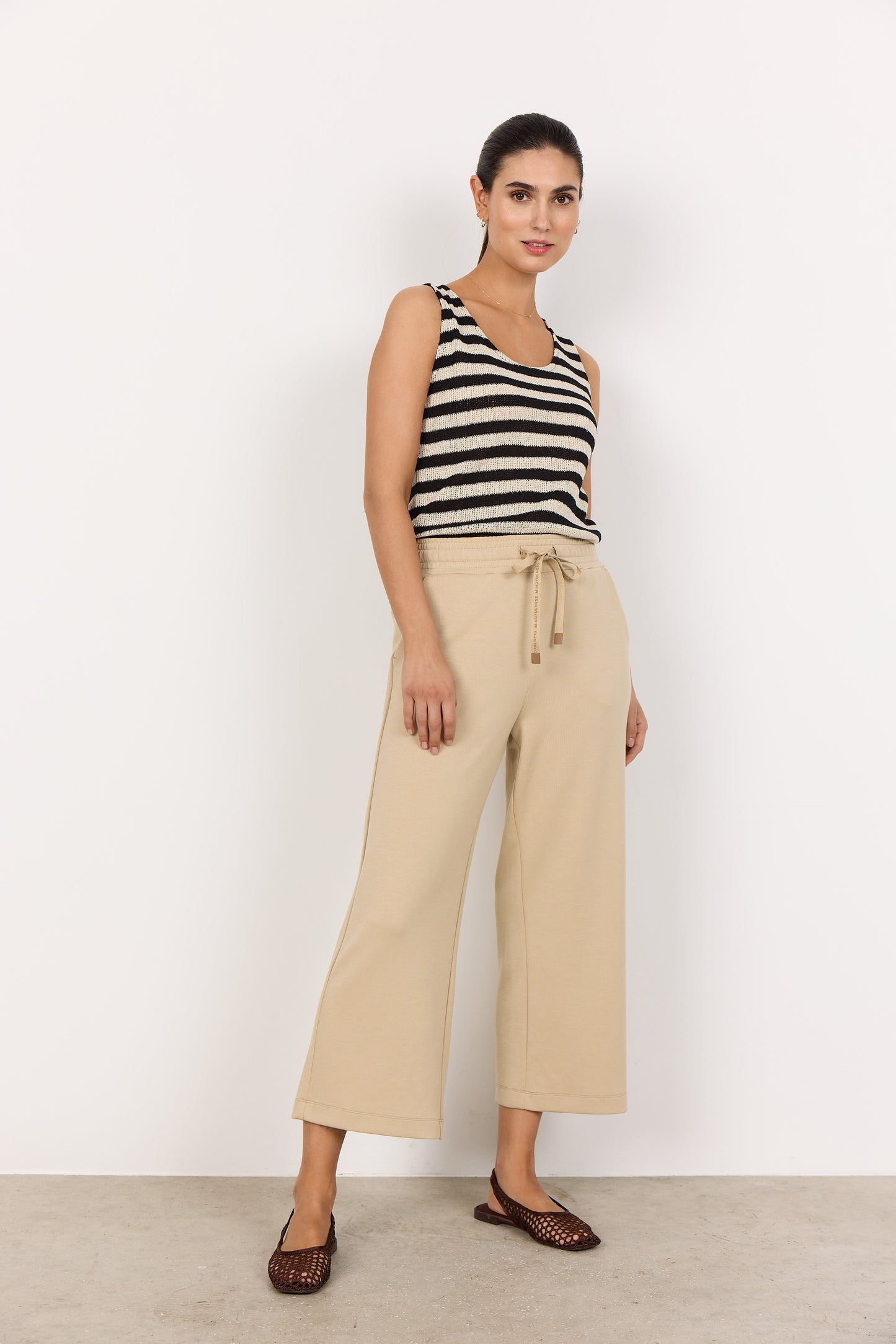 SoyaConcept ROSENNA 1 Knit Vest Black Stripe