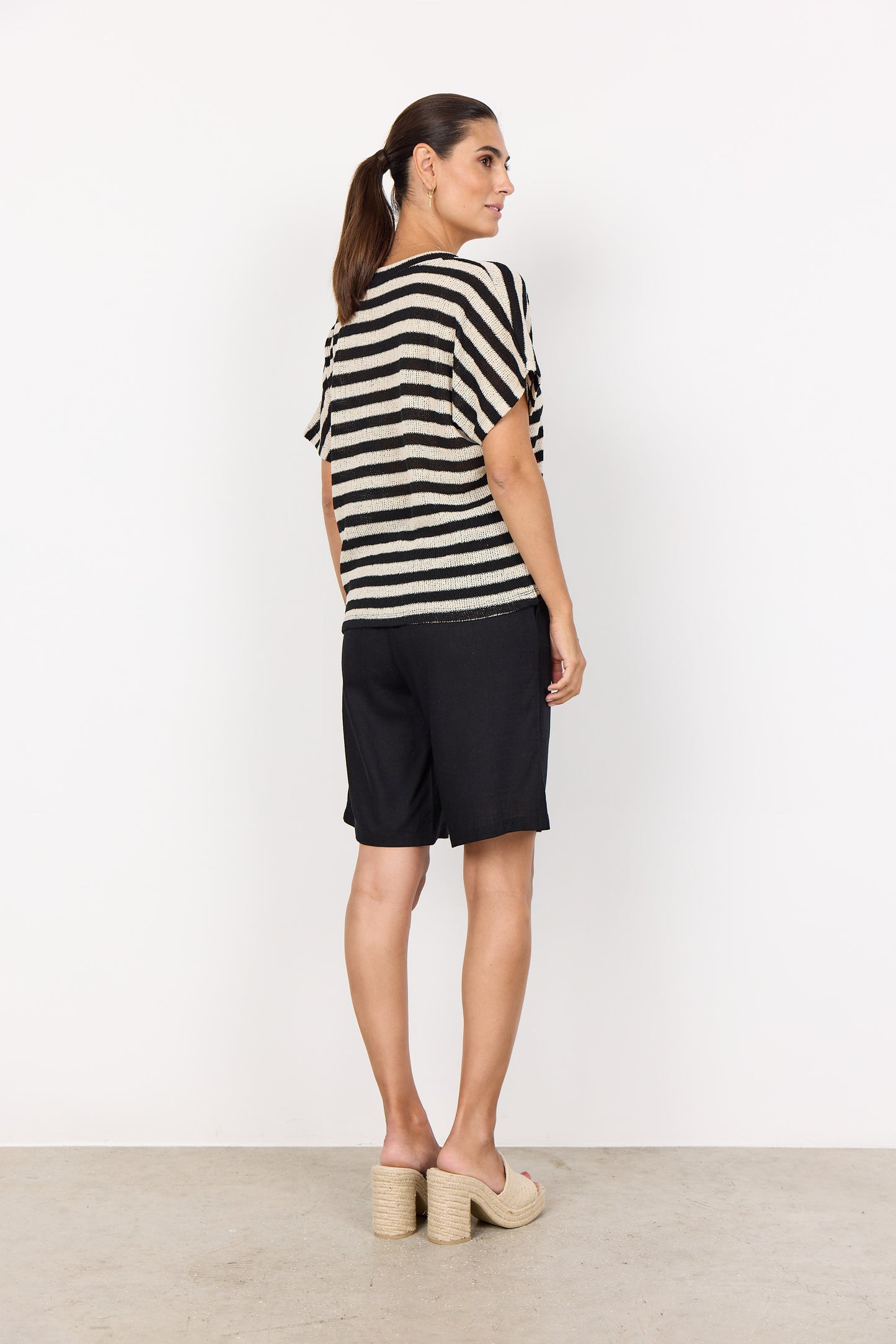 SoyaConcept ROSENNA 2 Knit Top Black Stripe