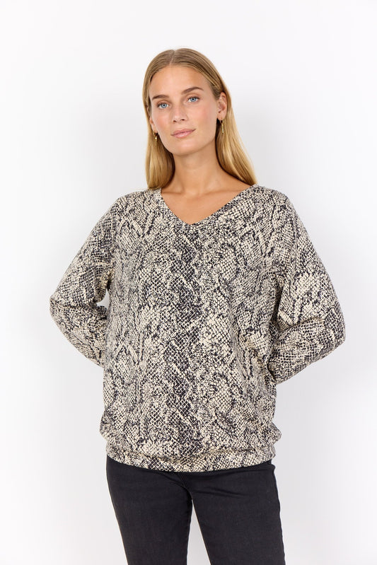 picture of SoyaConcept VIOLET 2 Blouse - Cream Animal - Number Two - womens - fashion - clothing - SoyaConcept 1