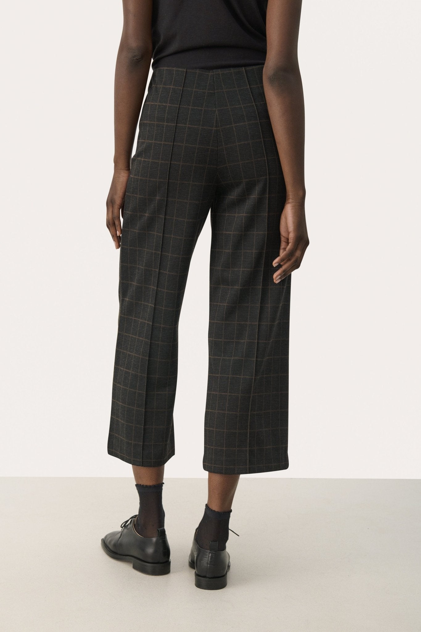 picture of Part Two Ilisan Trouser - Grey/Brown Check - Number Two - womens - fashion - clothing - Part Two 4