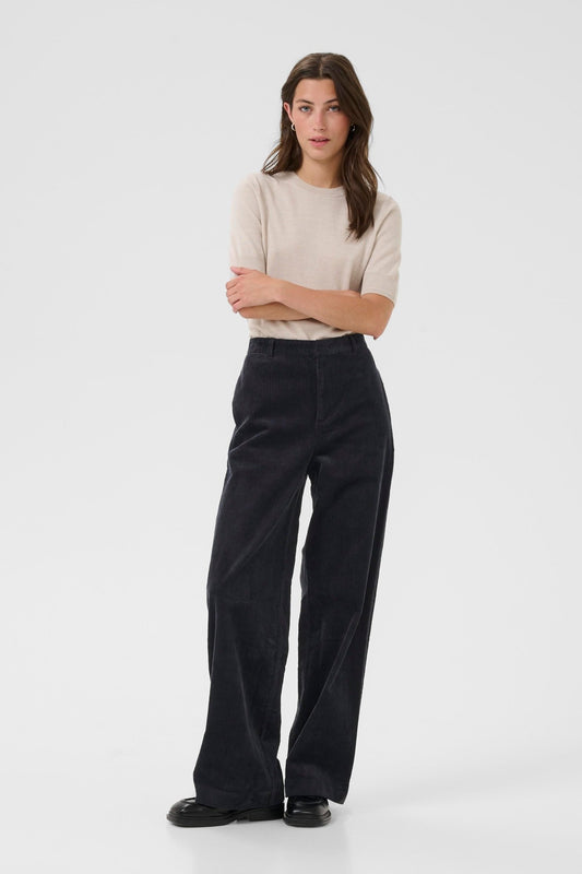 picture of Part Two Clarisse Trousers - Dark Navy - Number Two - womens - fashion - clothing - Part Two 1