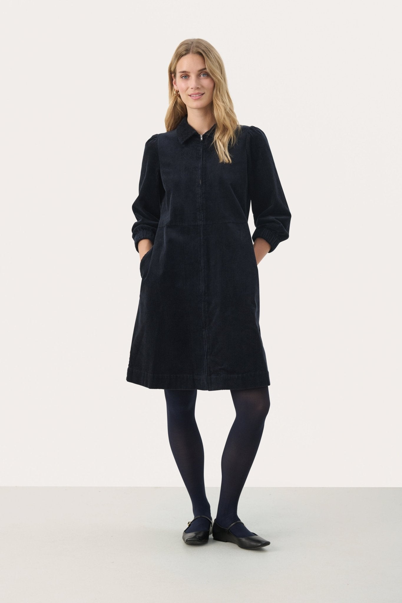 picture of Part Two Eyvors Dress - Dark Navy - Number Two - womens - fashion - clothing - Part Two 4