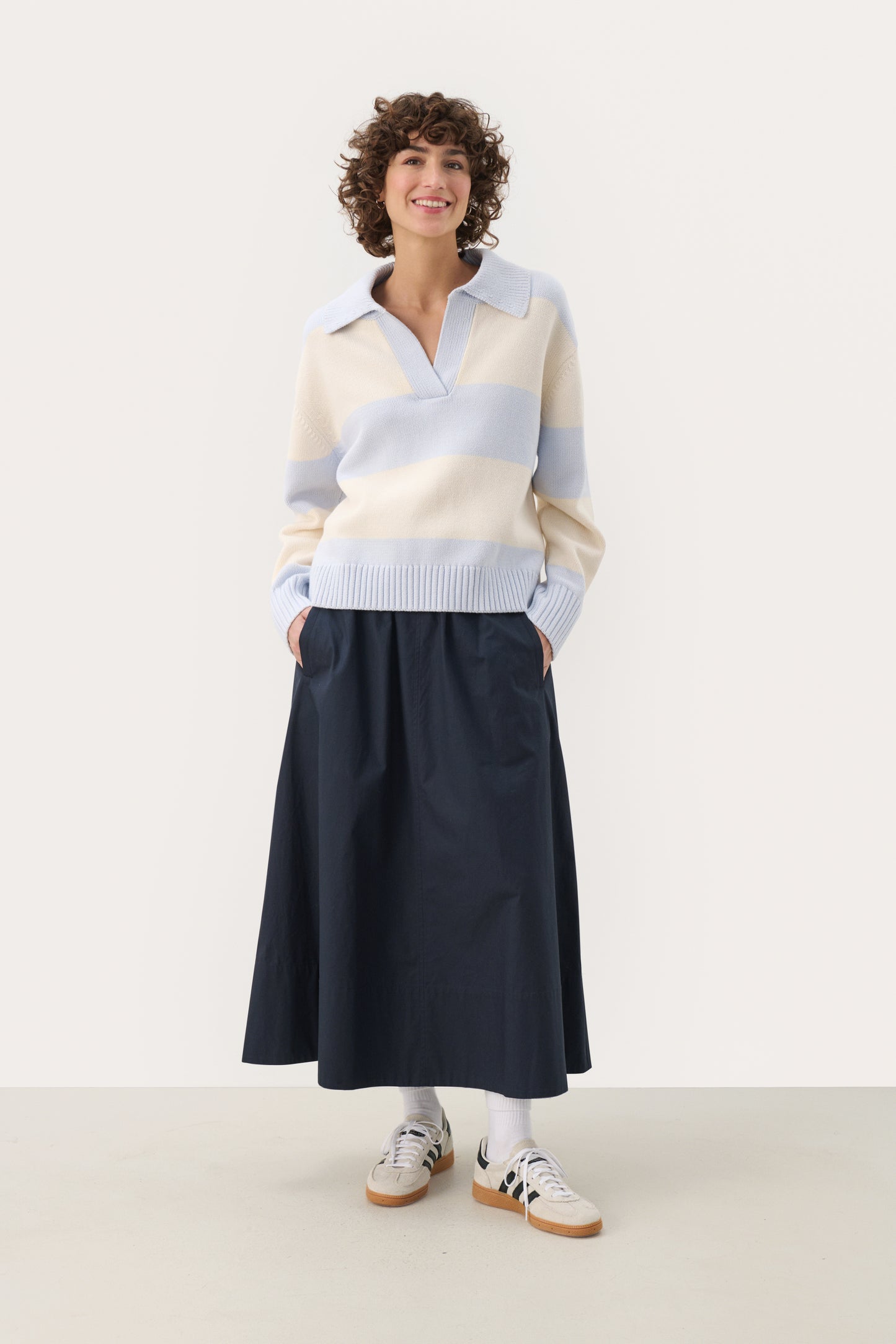 Part Two ElindaPW Knitted Sweater Heather Bold Stripe