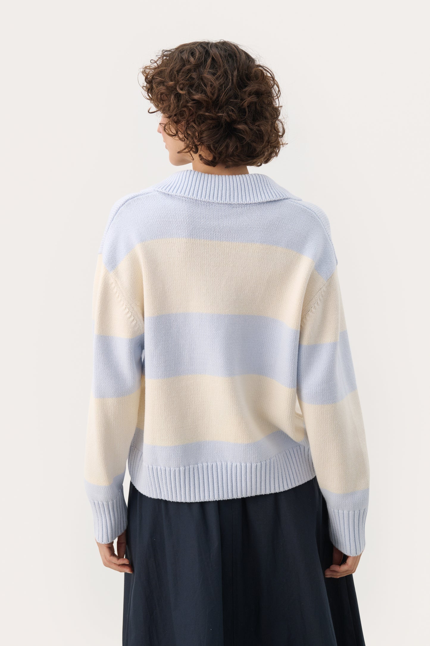 Part Two ElindaPW Knitted Sweater Heather Bold Stripe