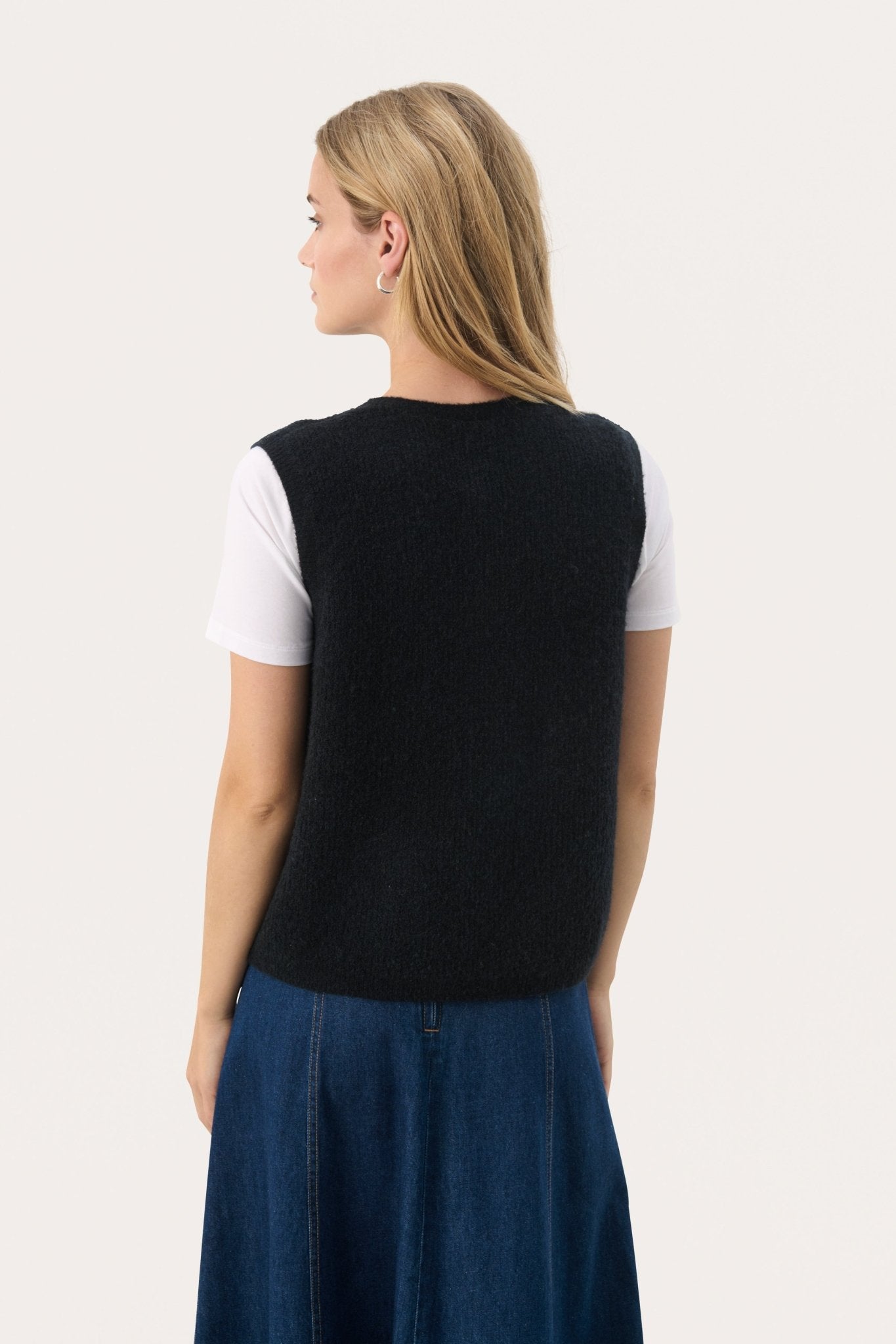 Part Two PimiraPW Waistcoat Dark Navy