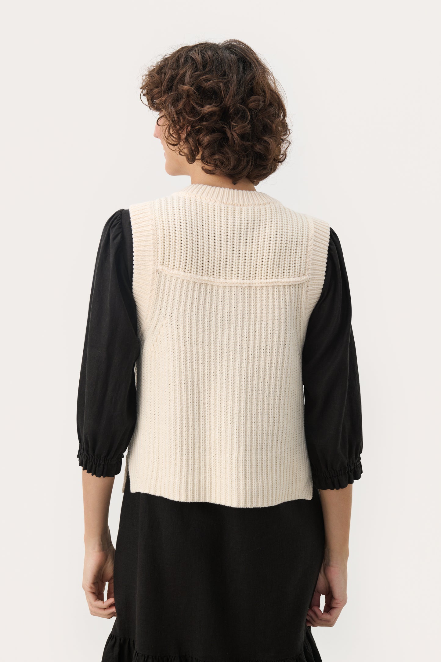 Part Two NoemiePW waistcoat whitecap grey