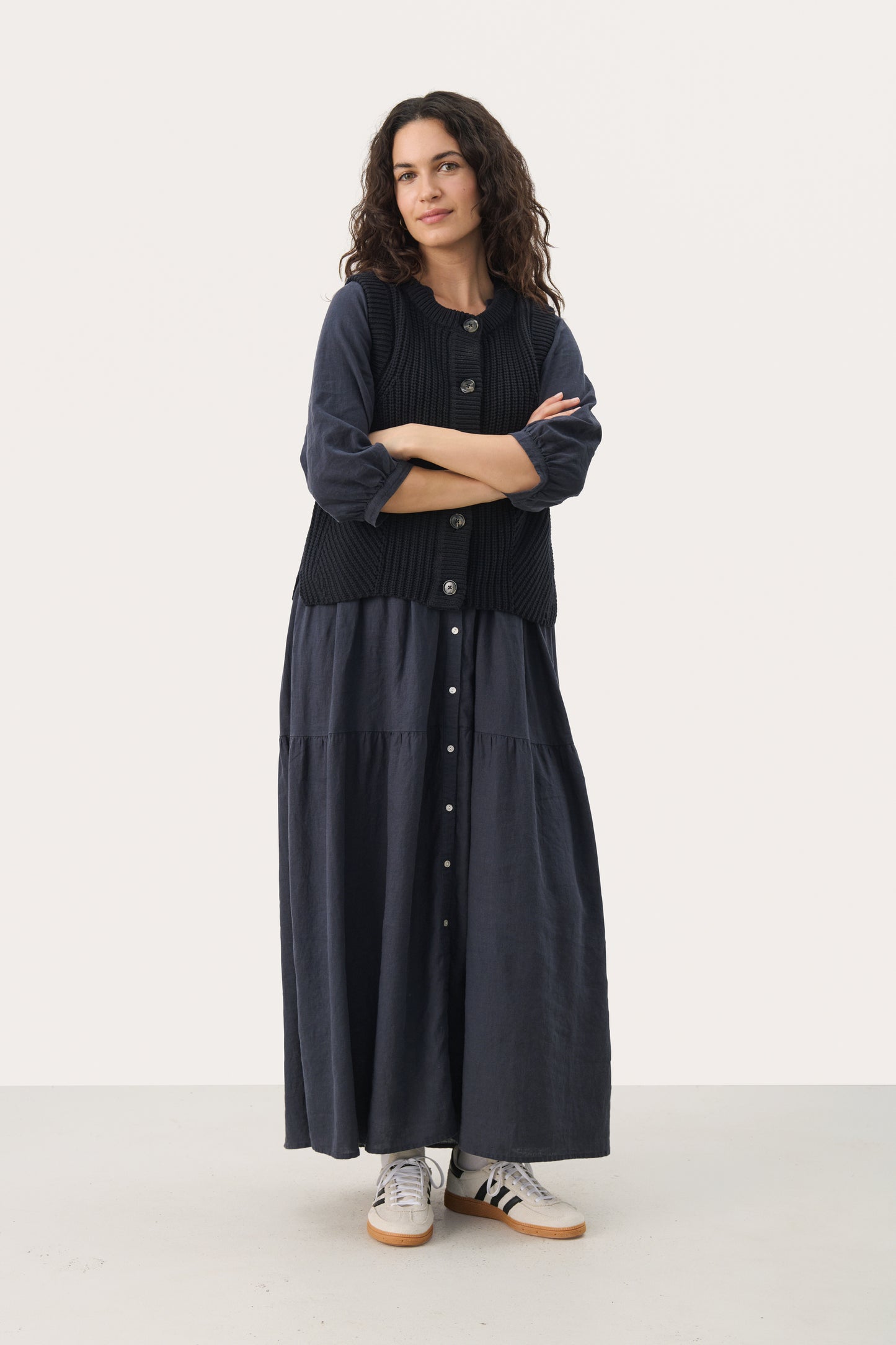 Part Two NoemiePW waistcoat dark navy