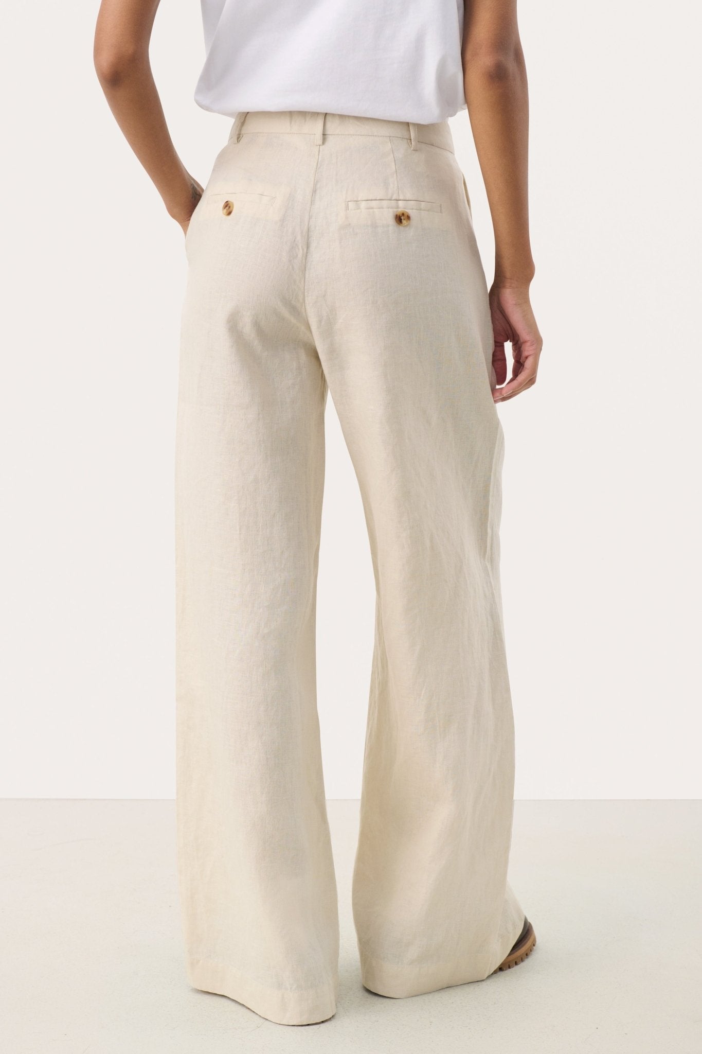 picture of Part Two NinnesPW Linen Trouser French Oak - Number Two - womens - fashion - clothing - Part Two 5