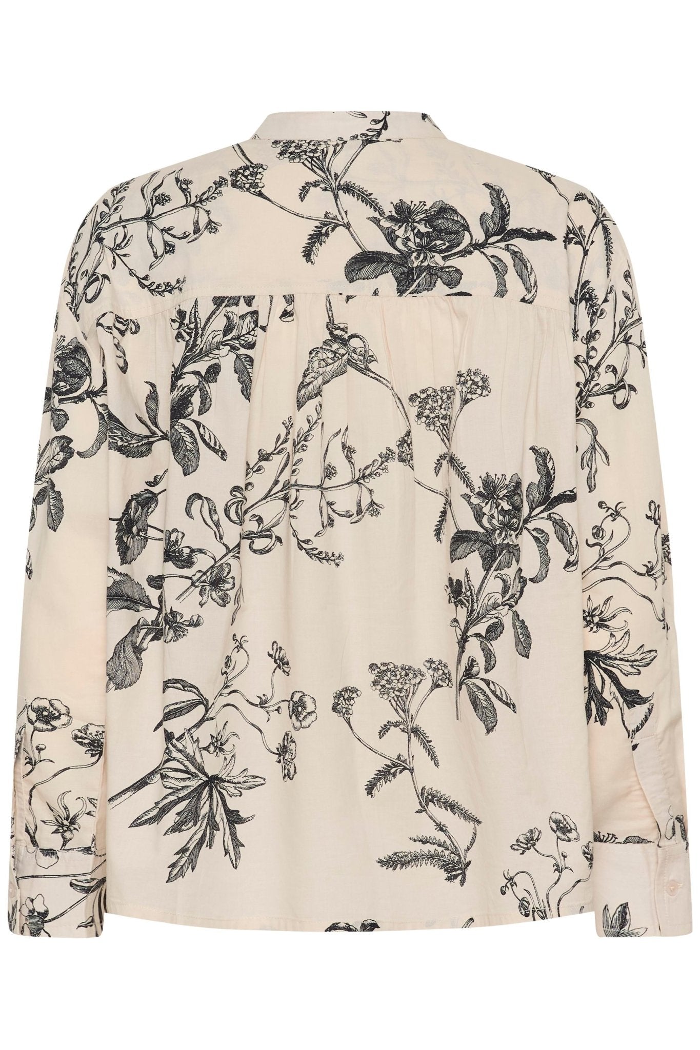 picture of Part Two Natale Blouse - Dark Navy Botanical Print - Number Two - womens - fashion - clothing - Part Two 2