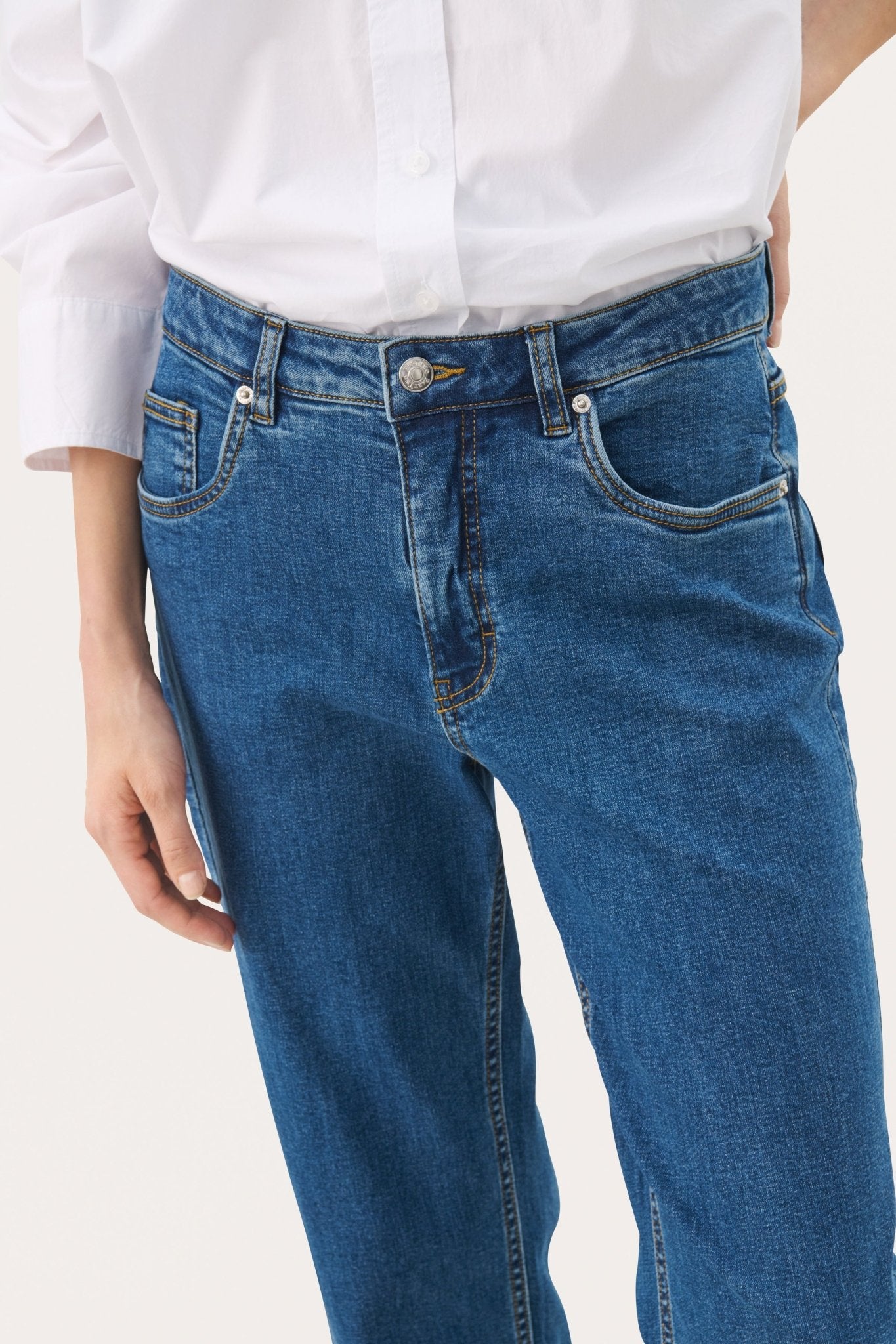 Part Two Judyas Jeans - Medium Dark Blue Denim