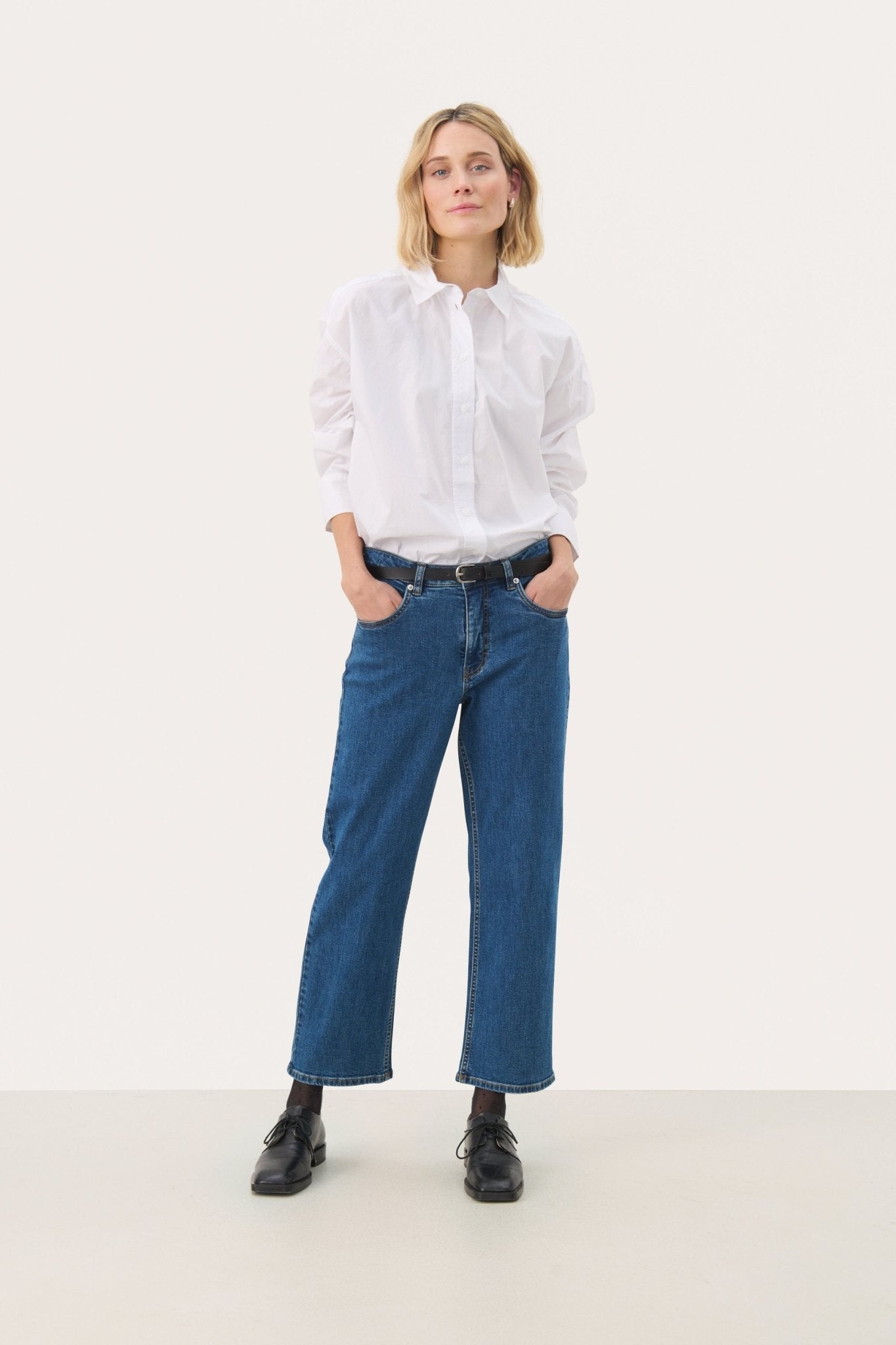 Part Two Judyas Jeans - Medium Dark Blue Denim