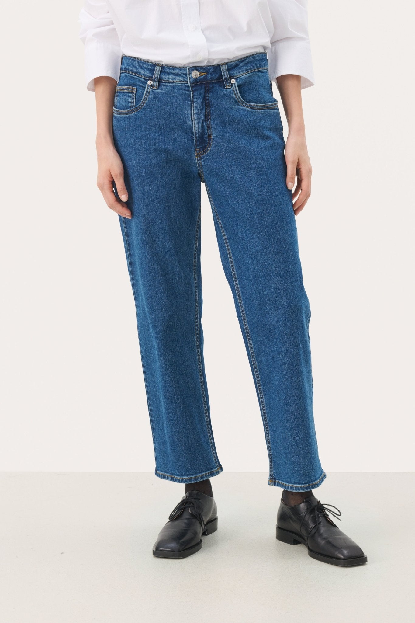 Part Two Judyas Jeans - Medium Dark Blue Denim